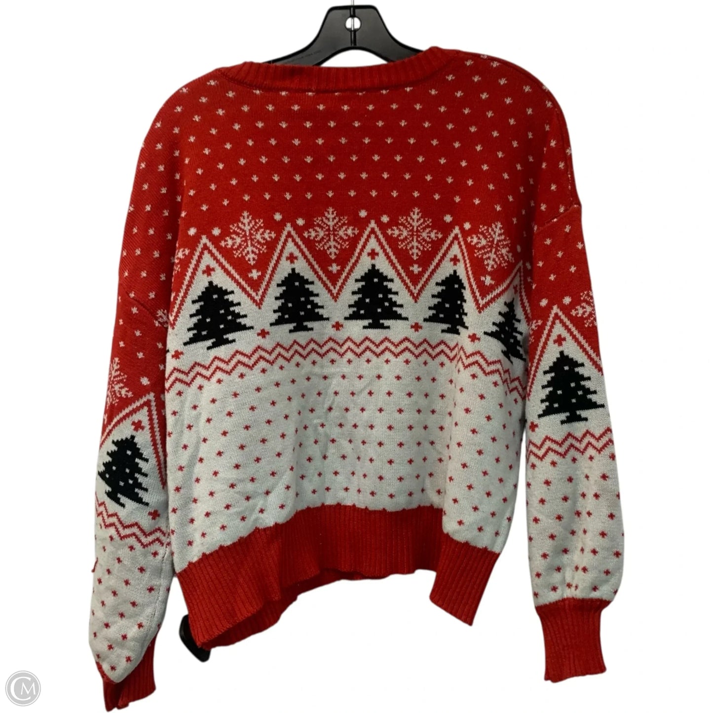 Sweater By Coca-Cola In Red & White, Size: Xl
