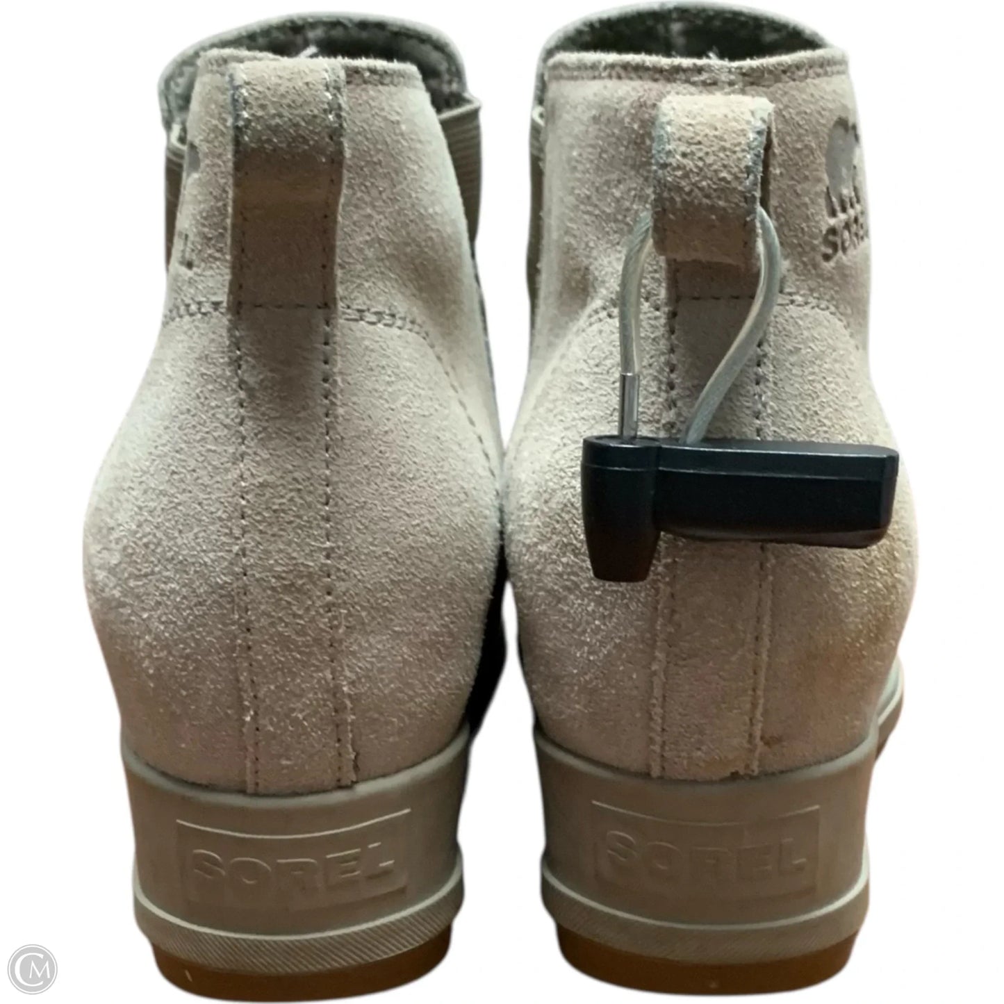 Boots Ankle Heels By Sorel In Beige, Size: 9
