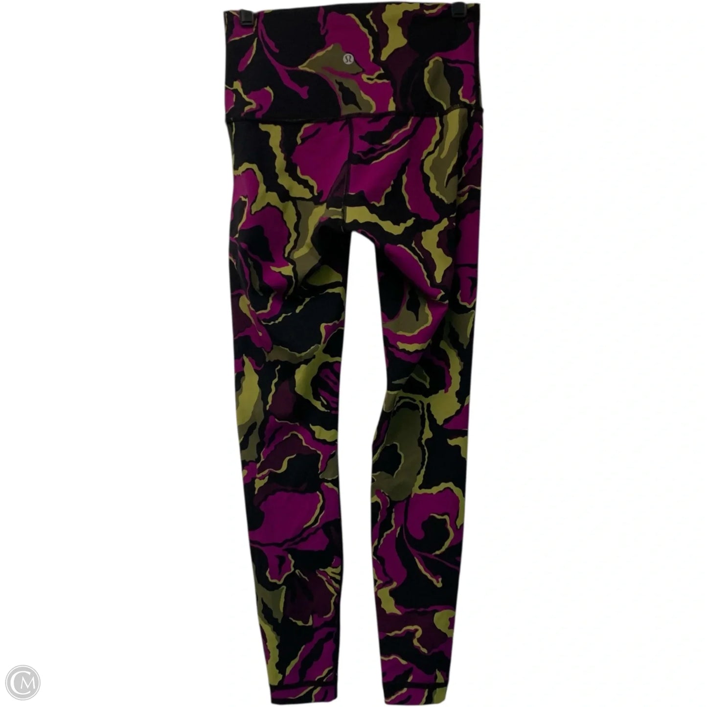 Athletic Leggings By Lululemon In Green & Purple, Size: S