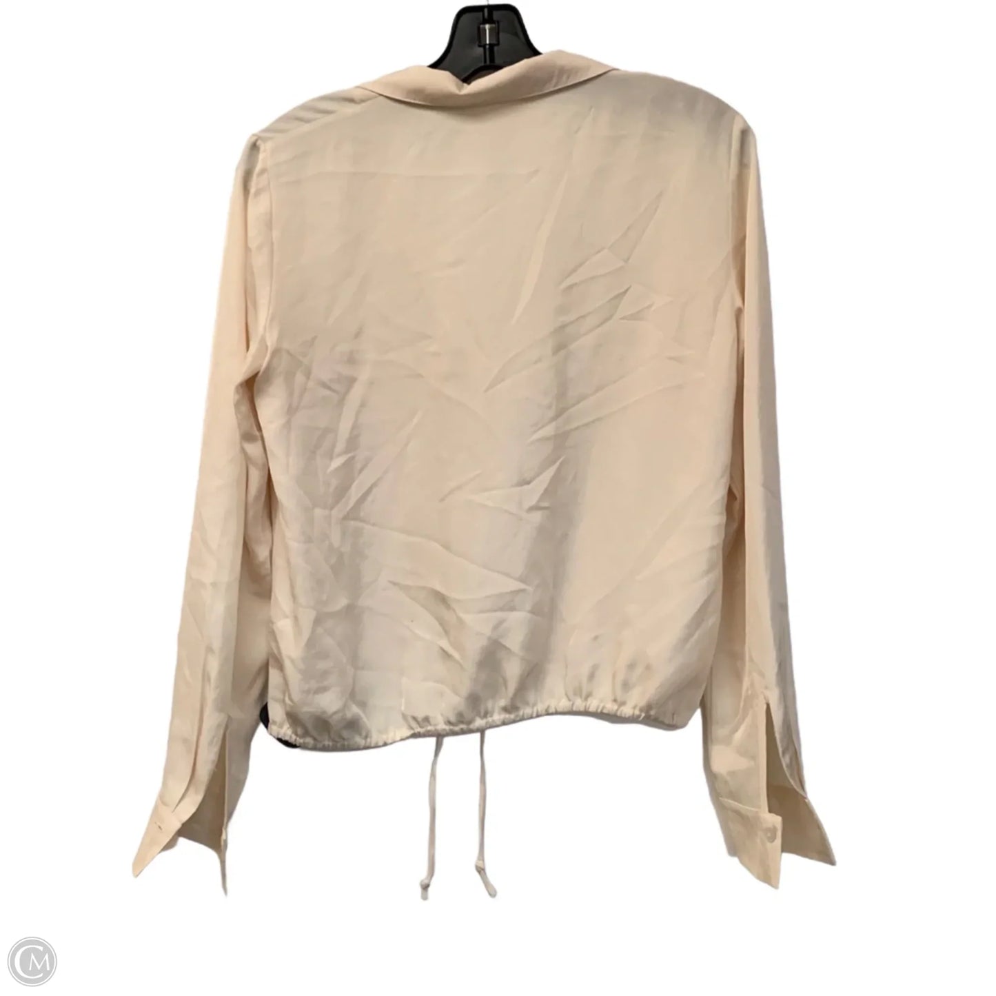 Blouse Long Sleeve By Vince In Cream, Size: Xs
