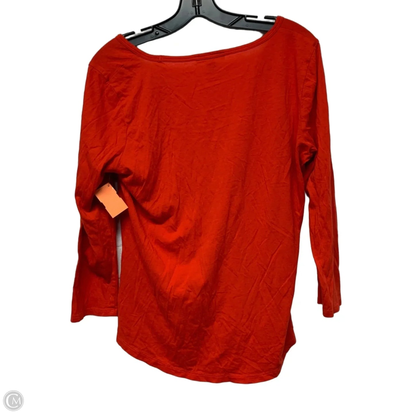 Top Long Sleeve By Ralph Lauren In Orange, Size: L