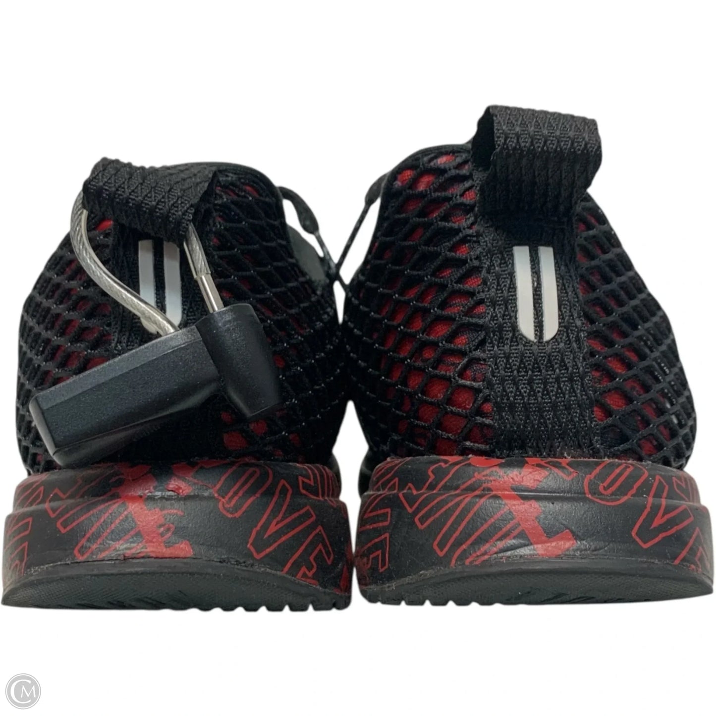 Shoes Athletic By Nobull In Black & Red, Size: 8.5