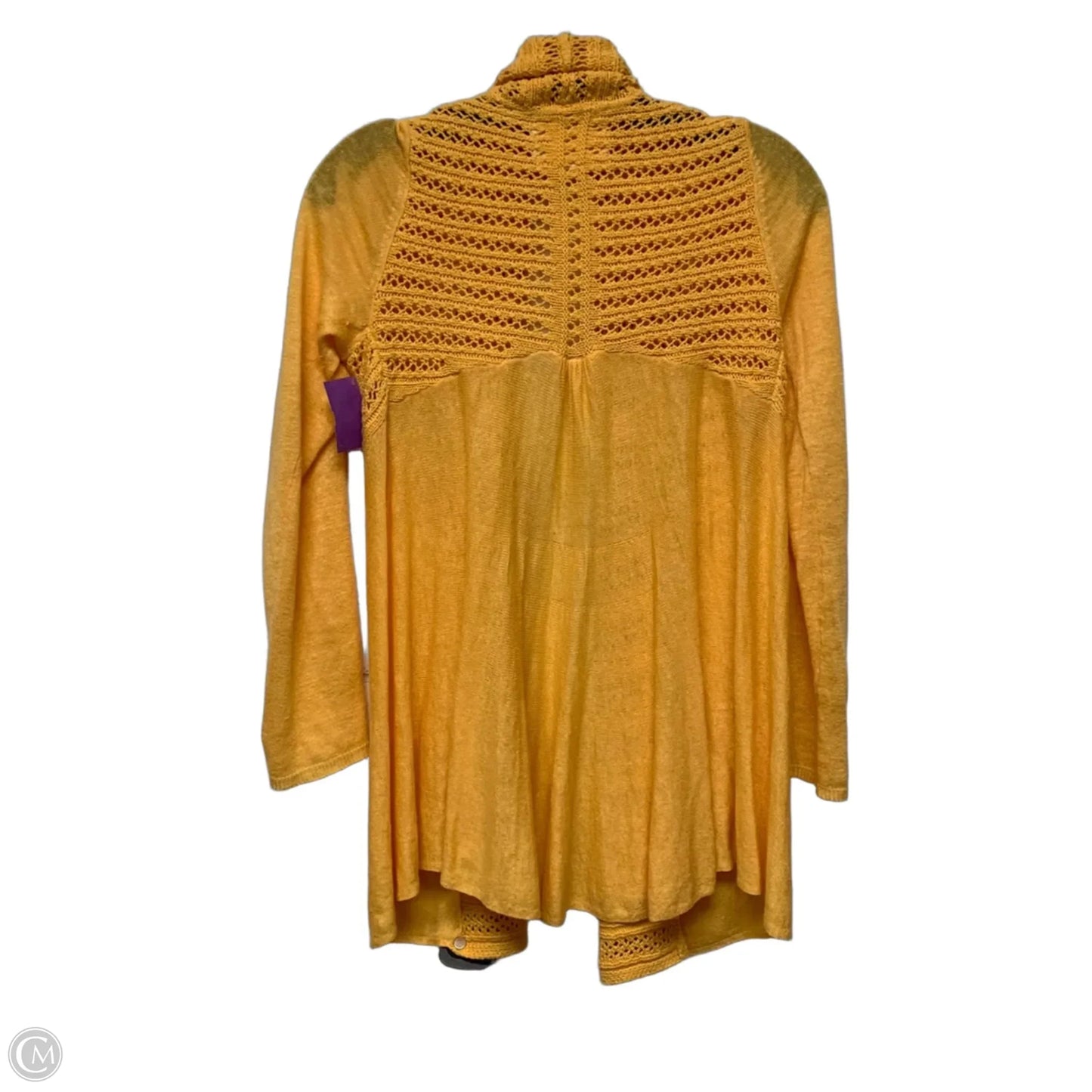 Sweater Cardigan By angel of the north In Yellow, Size: Xs