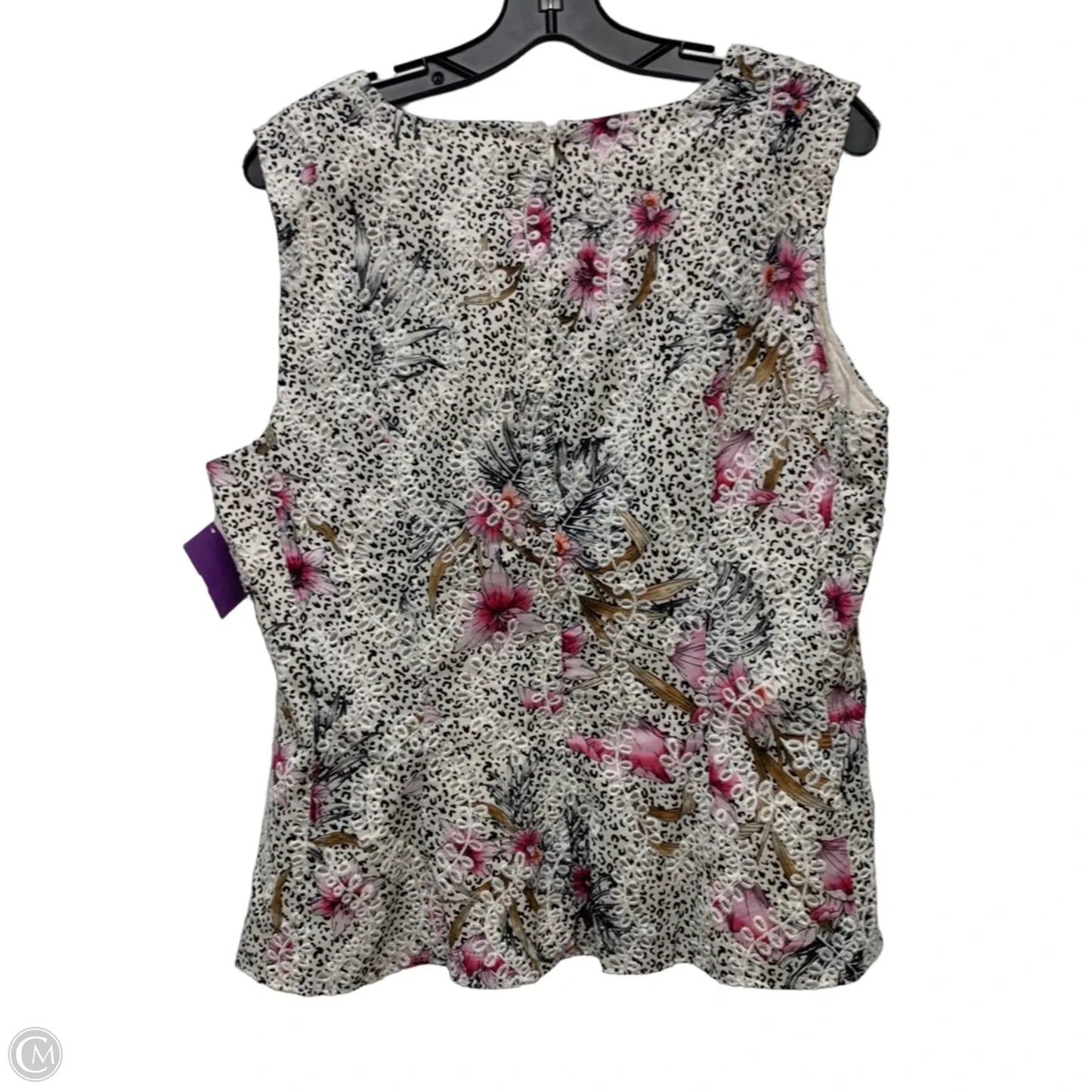 Top Sleeveless By White House Black Market In Black & White, Size: L