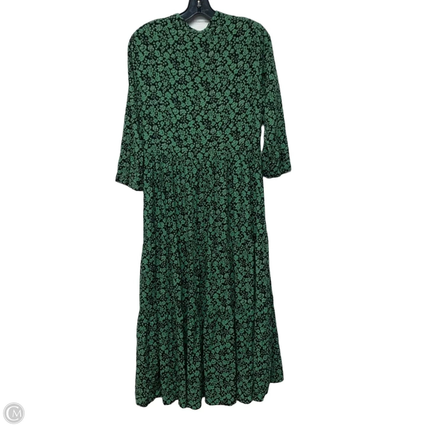 Dress Casual Maxi By Madewell In Black & Green, Size: S