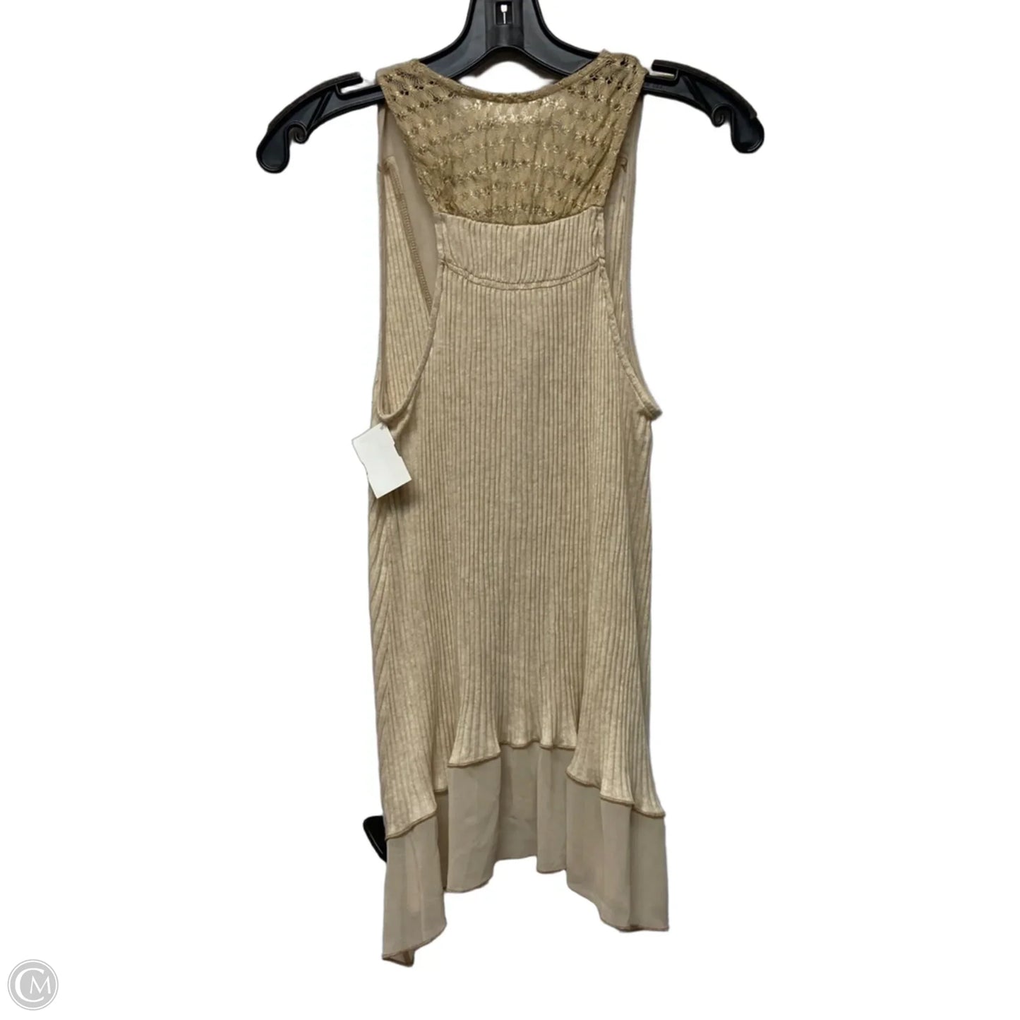 Top Sleeveless By Tiny In Cream, Size: M