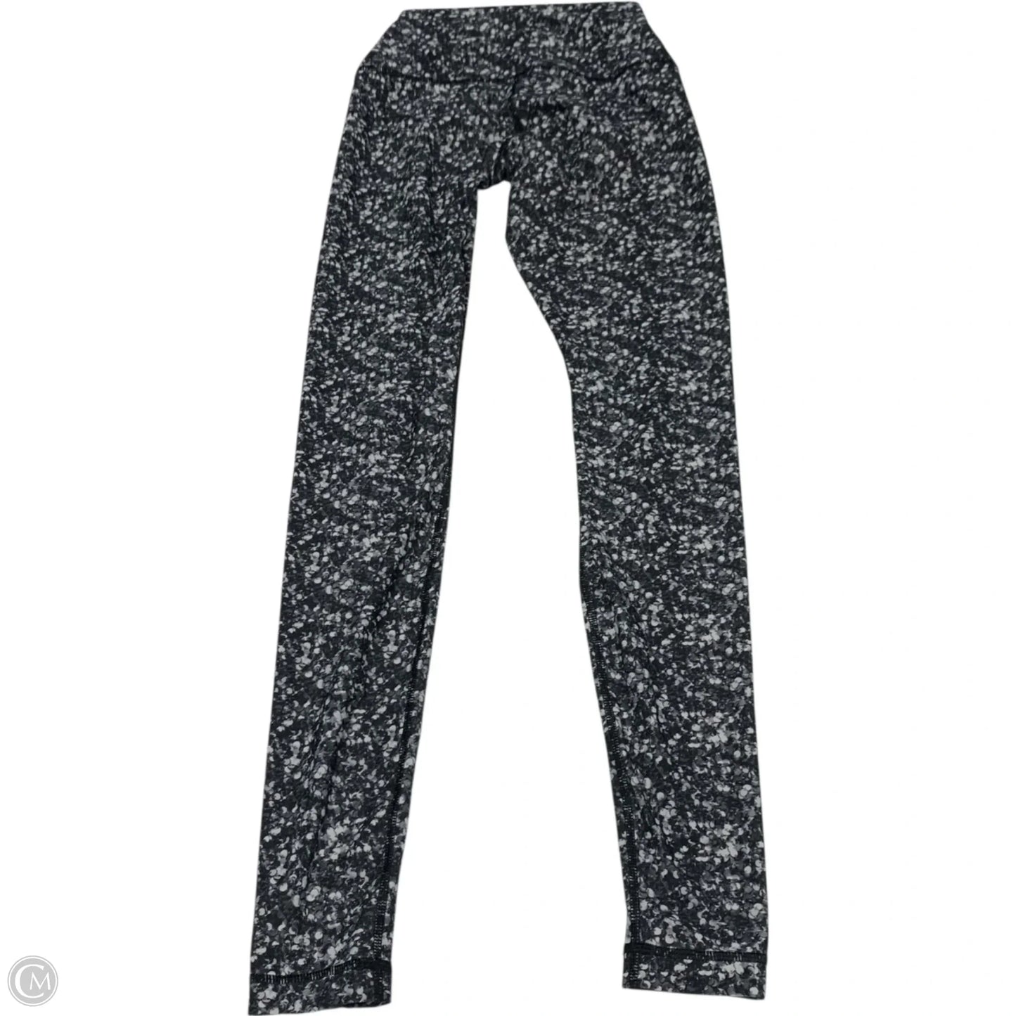 Athletic Leggings By Lululemon In Grey & White, Size: S
