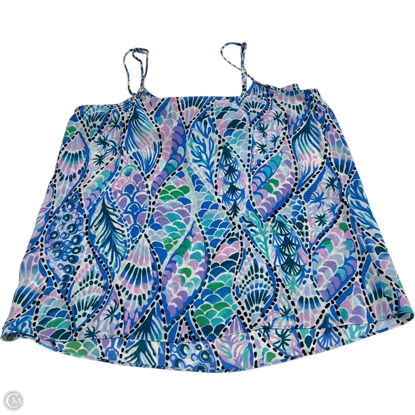 Top Sleeveless Designer By Lilly Pulitzer In Blue & Purple, Size: Xs