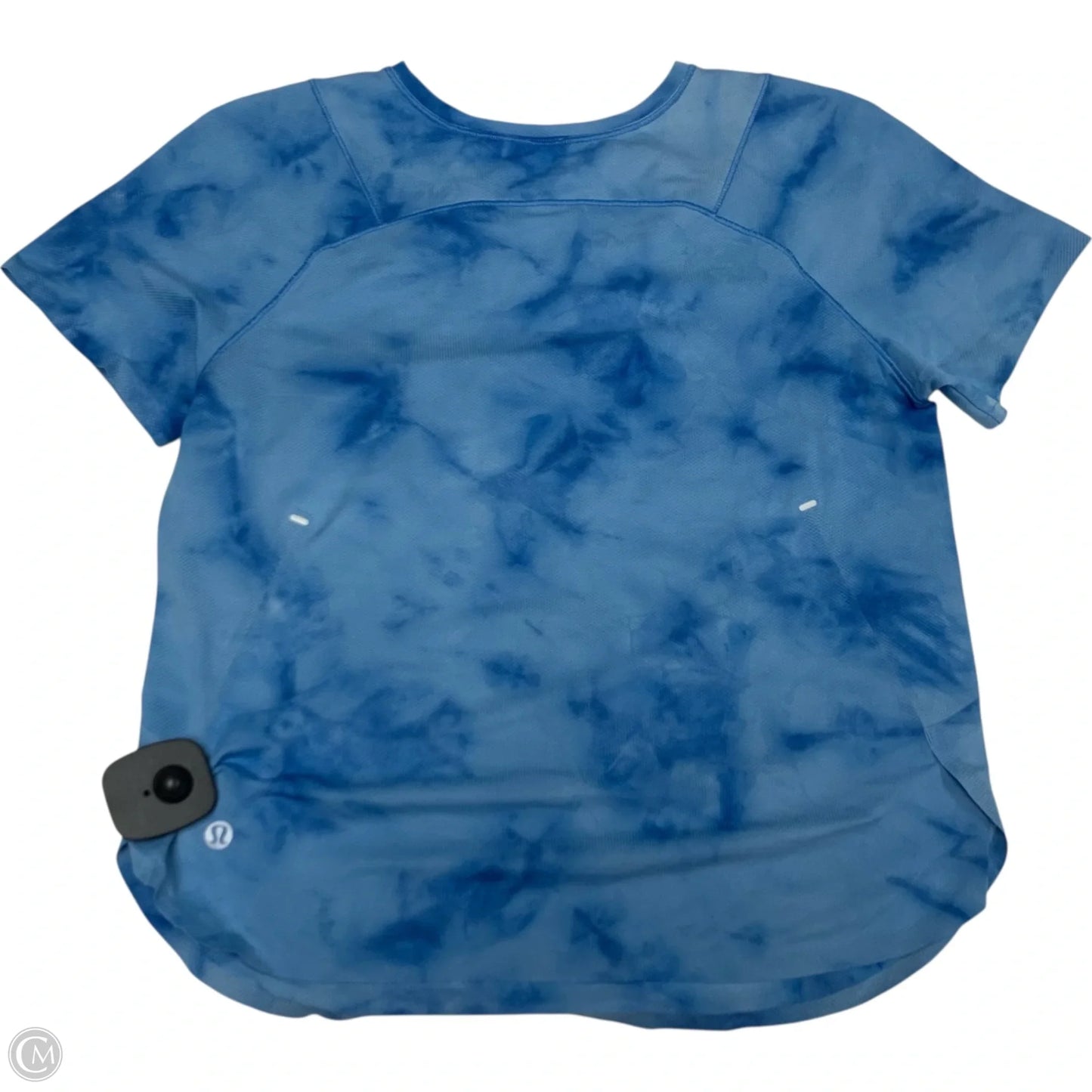 Athletic Top Short Sleeve By Lululemon In Blue, Size: Xs