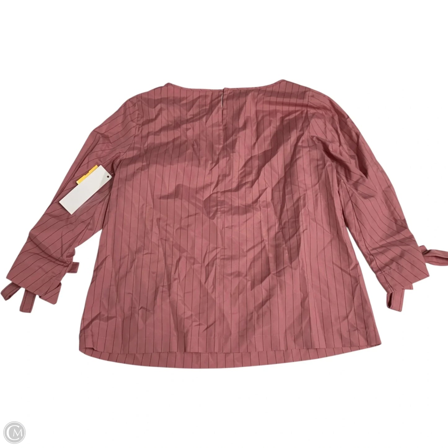 Top Long Sleeve Designer By Lafayette 148 In Striped Pattern, Size: M