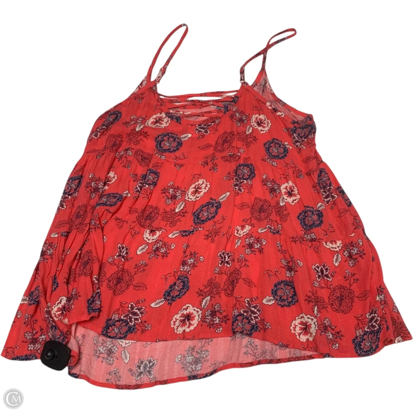 Top Sleeveless By Torrid In Blue & Red, Size: 1x