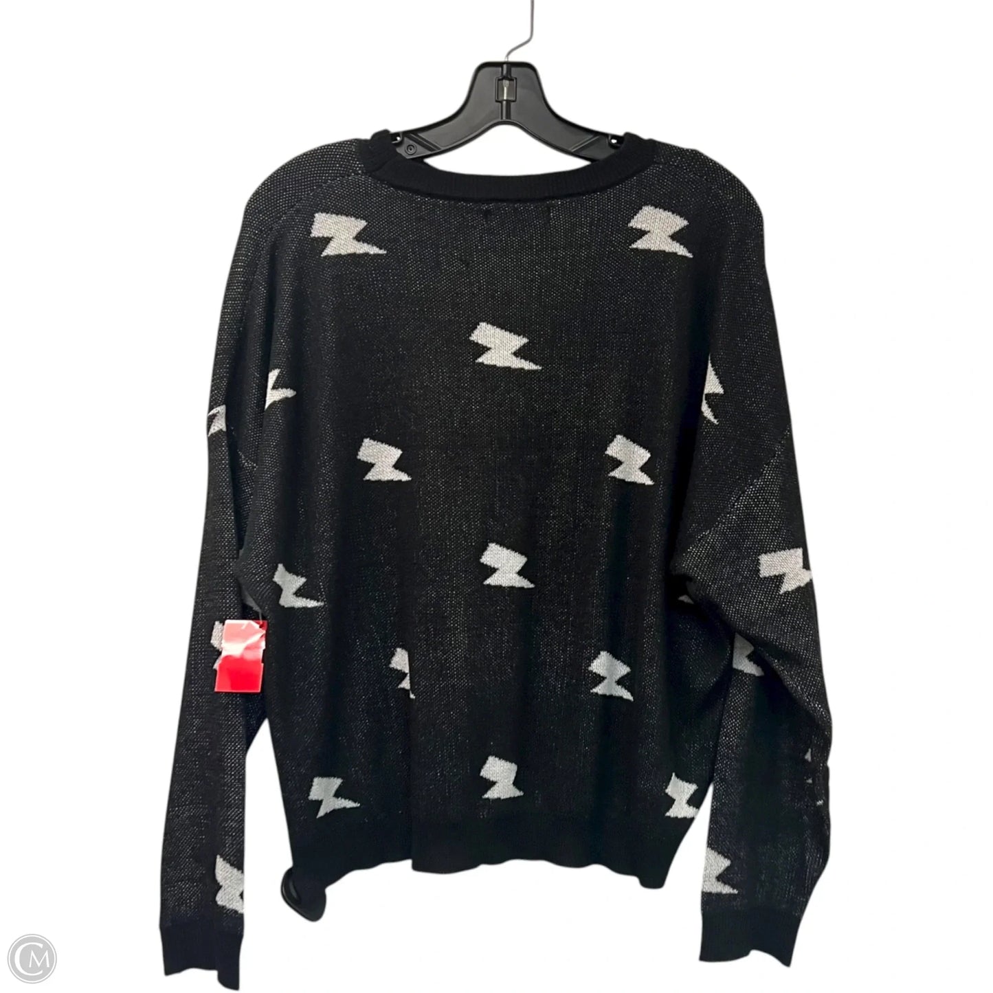 Sweater By Shein In Black & Grey, Size: 3x