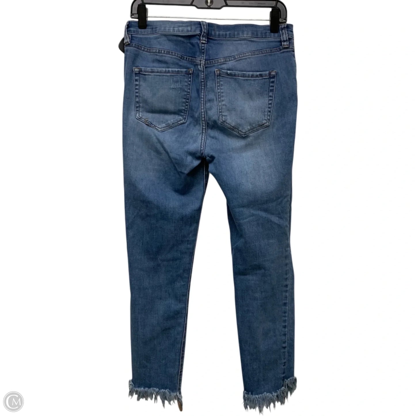 Jeans Skinny By Free People In Blue Denim, Size: 8