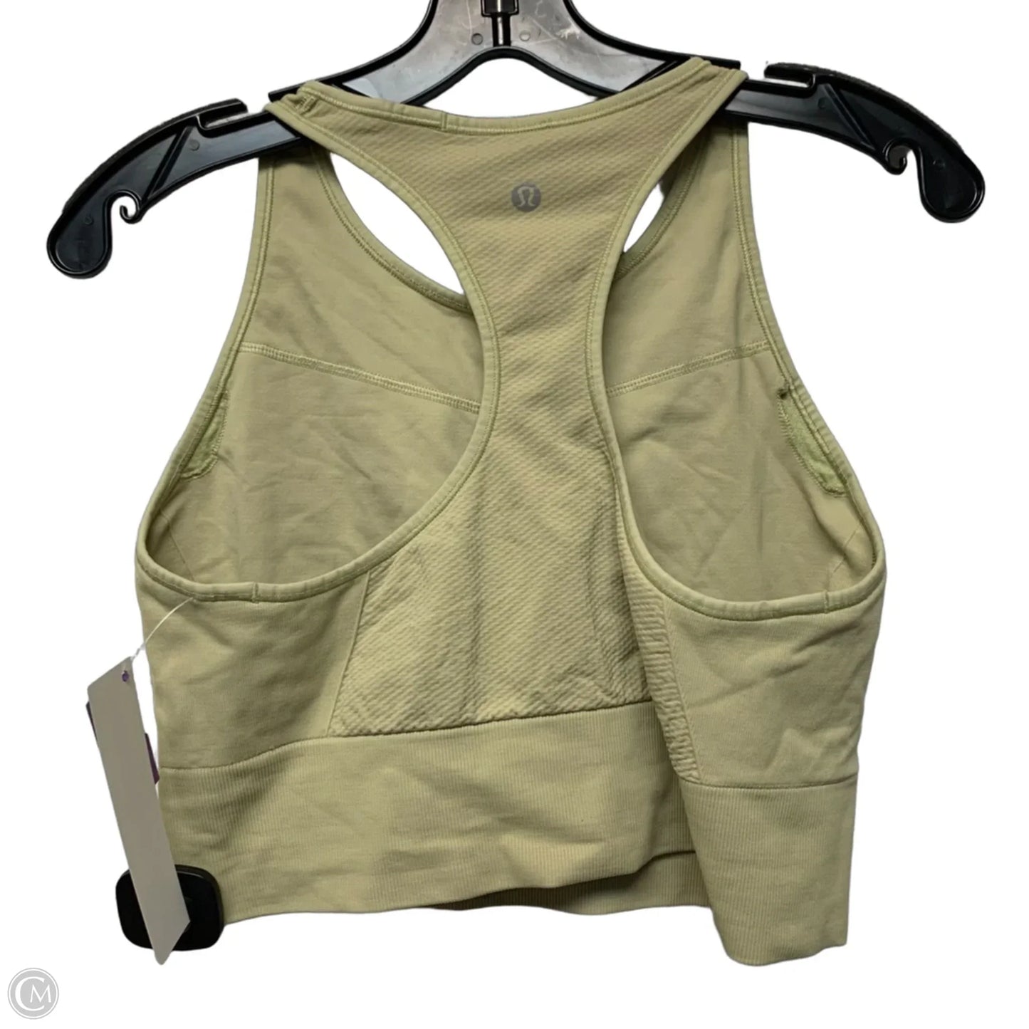Athletic Bra By Lululemon In Yellow, Size: L