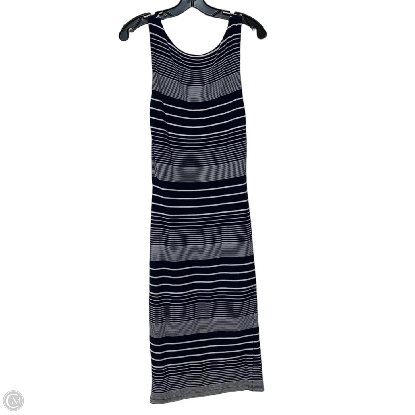 Dress Casual Maxi By Maeve In Blue & White, Size: S
