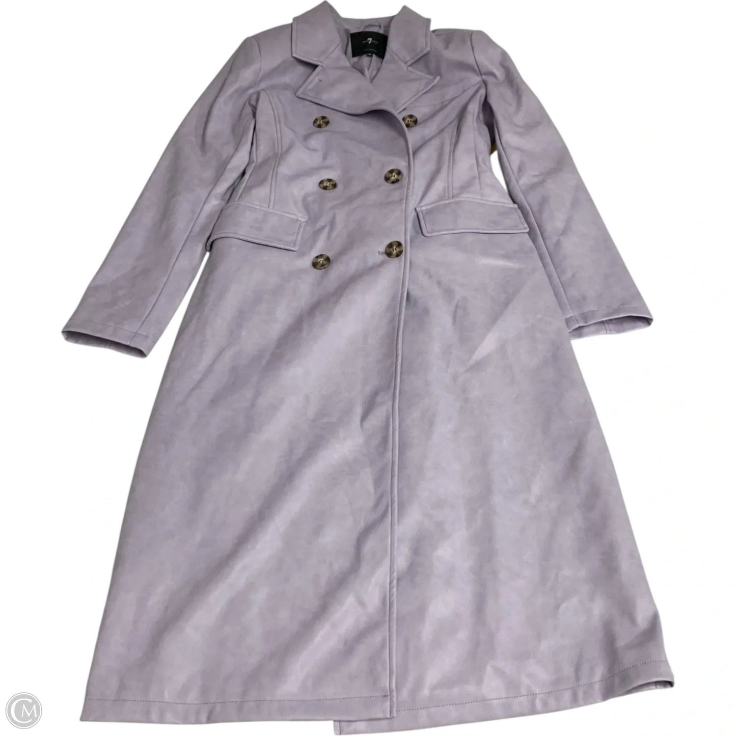 Coat Designer By 7 For All Mankind In Purple, Size: M