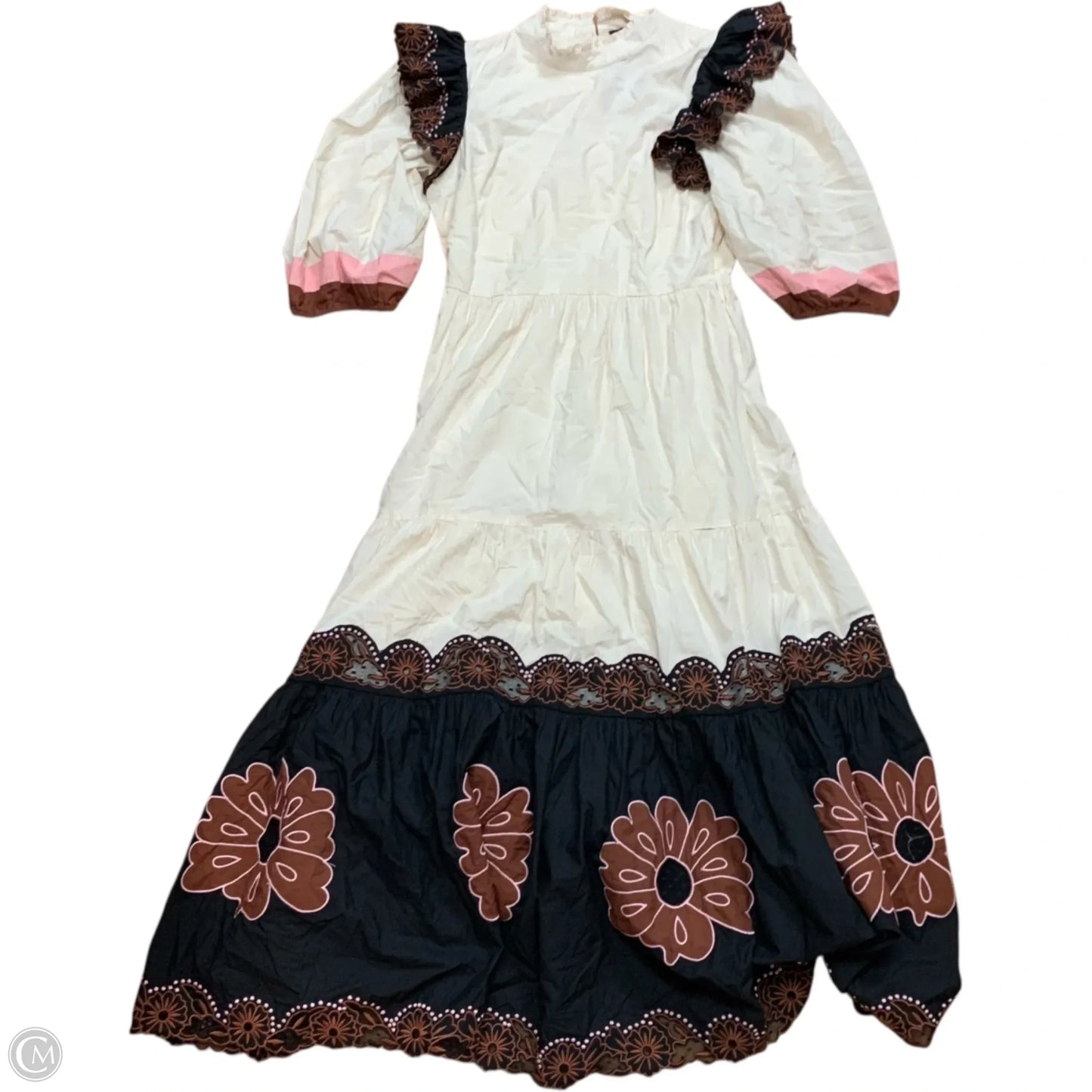 Dress Casual Maxi By vero alfie In Black & Cream, Size: S
