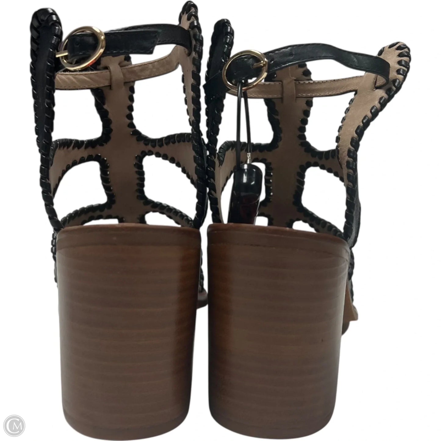 Sandals Heels Block By Jack Rogers In Black, Size: 9