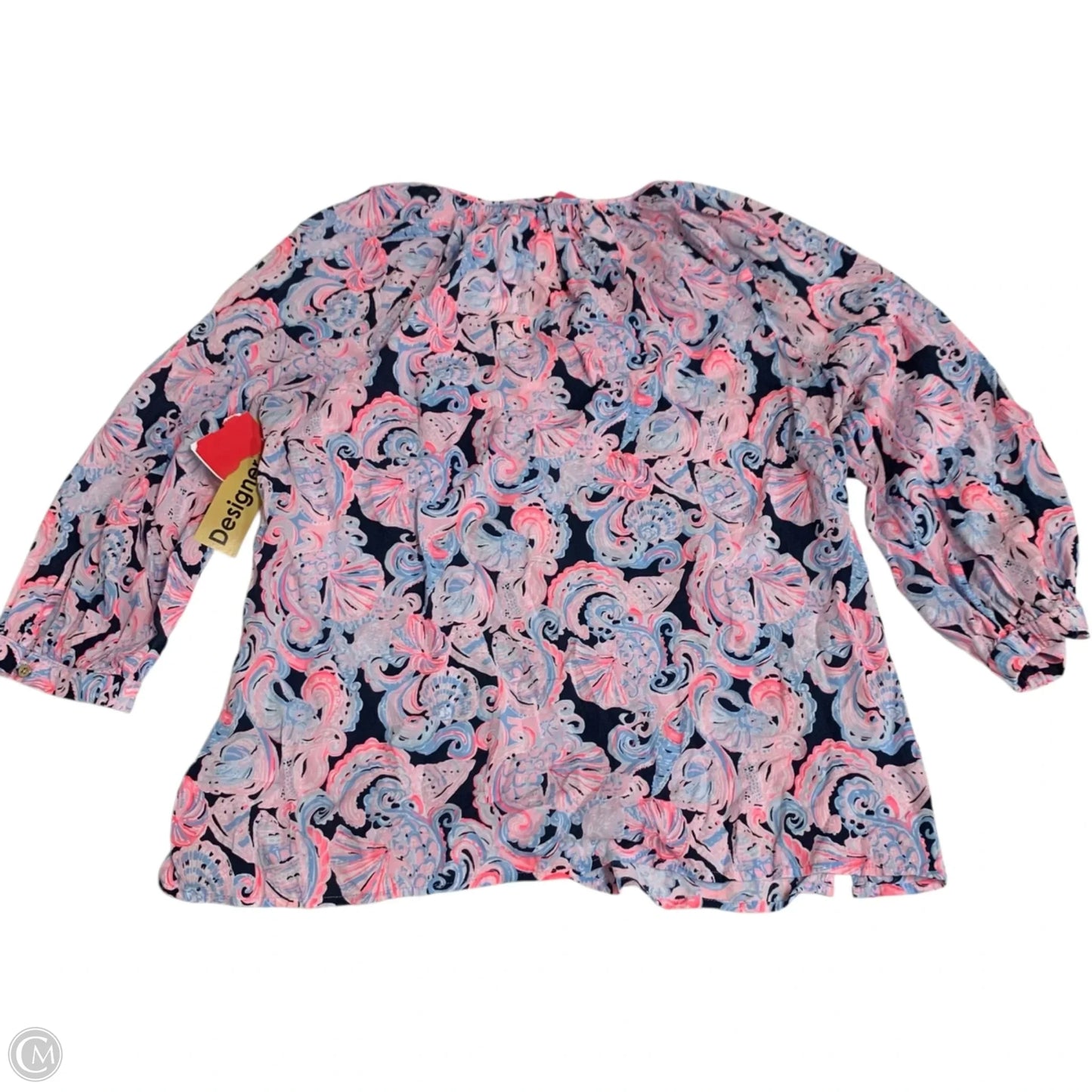 Top Long Sleeve Designer By Lilly Pulitzer In Pink, Size: L