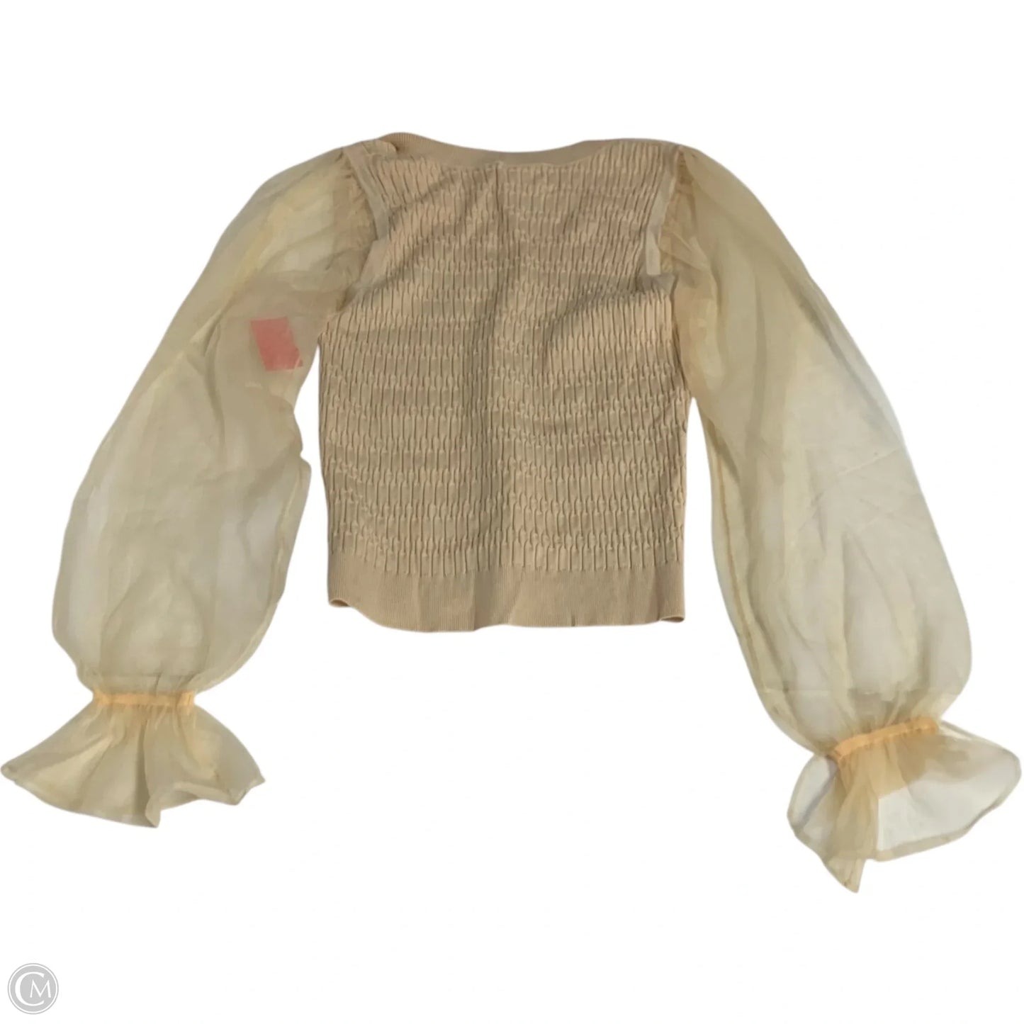 Top Long Sleeve By Maeve In Cream, Size: M