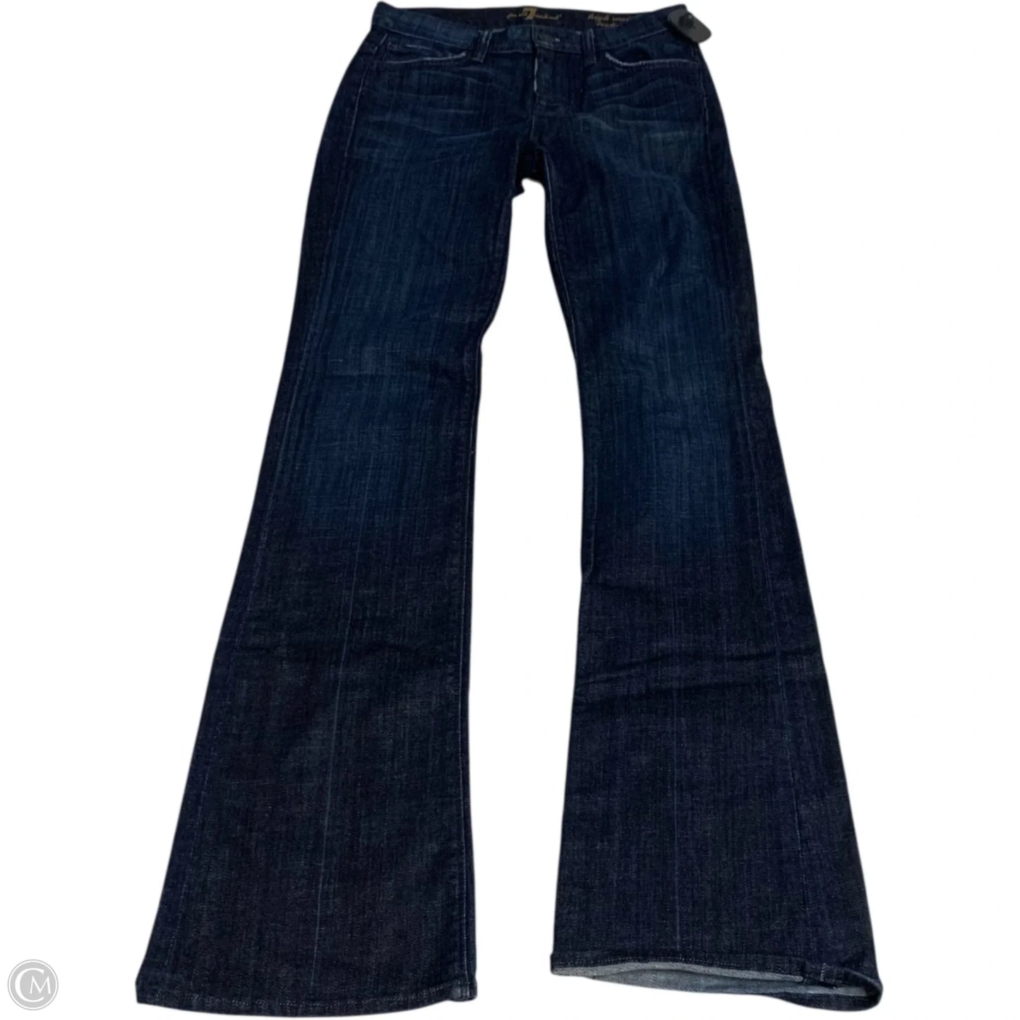 Jeans Boot Cut By 7 For All Mankind In Blue Denim, Size: 2