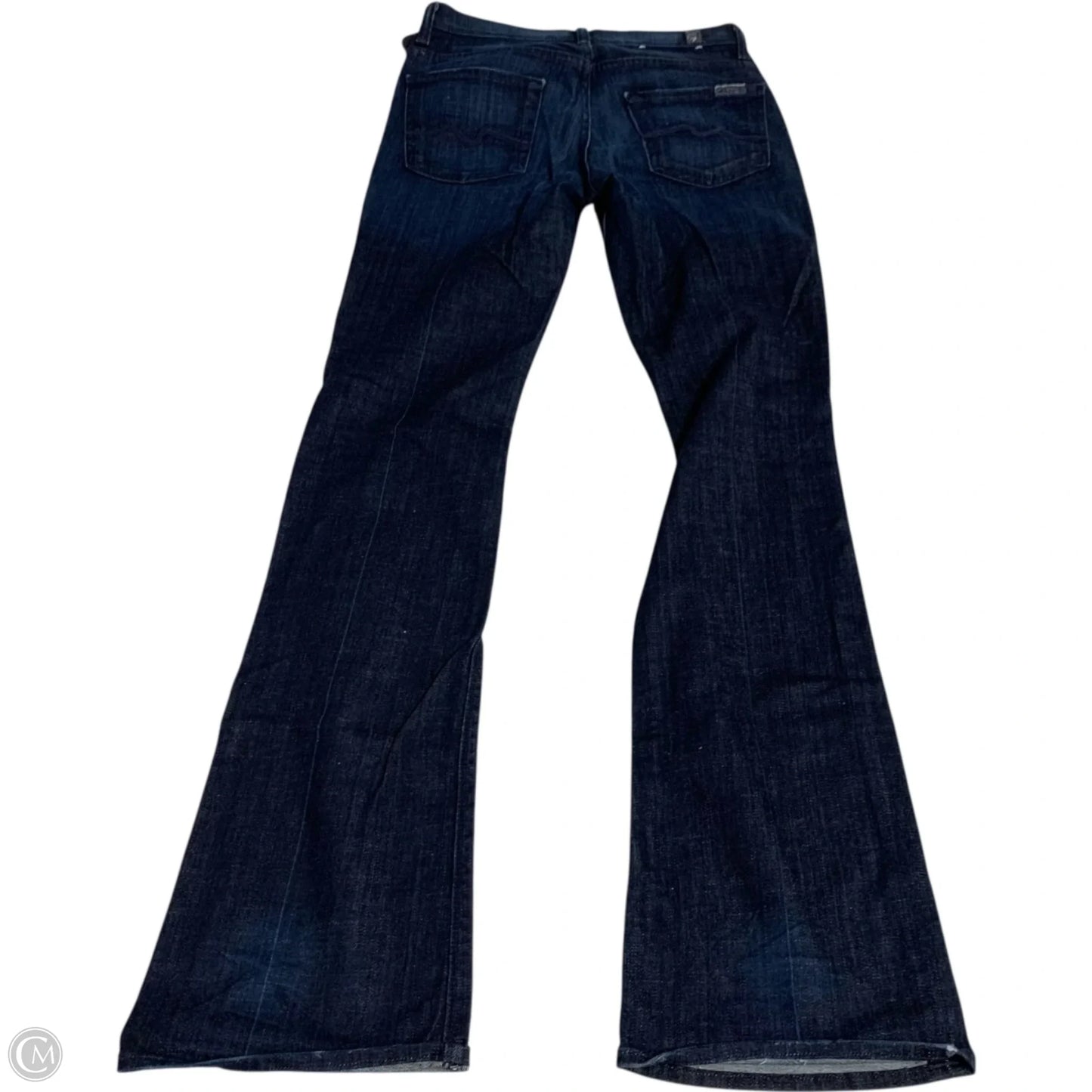 Jeans Boot Cut By 7 For All Mankind In Blue Denim, Size: 2