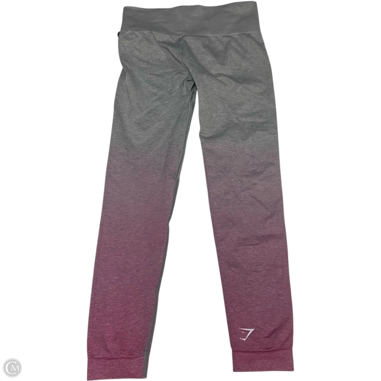 Athletic Leggings Capris By Gym Shark In Grey & Pink, Size: S