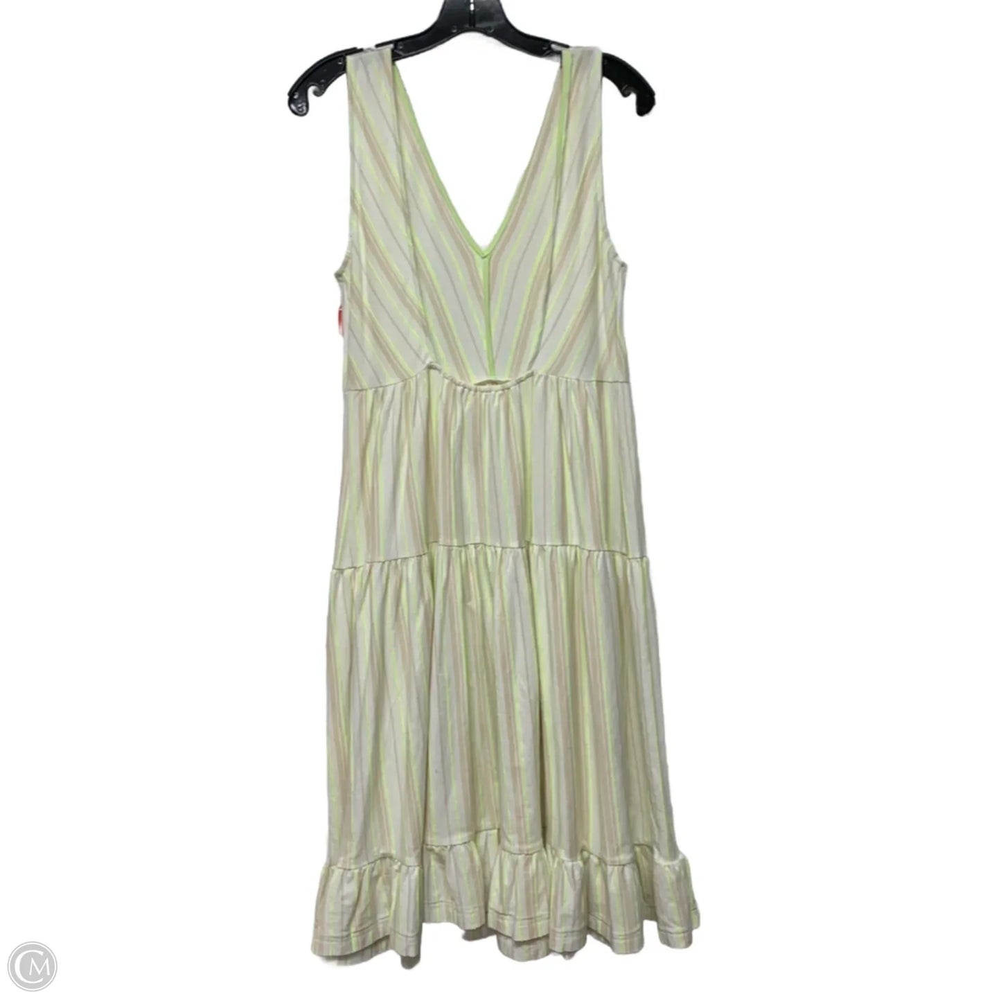 Dress Casual Short By Anthropologie In Green & Tan, Size: Xs