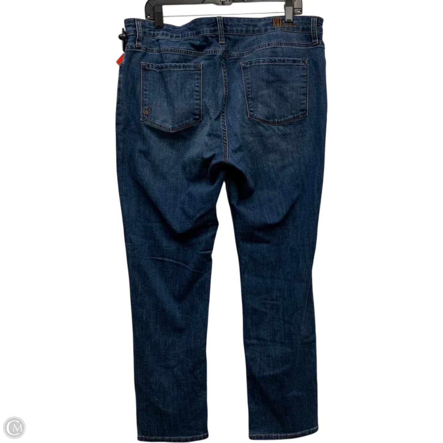 Jeans Straight By Kut In Blue Denim, Size: 14