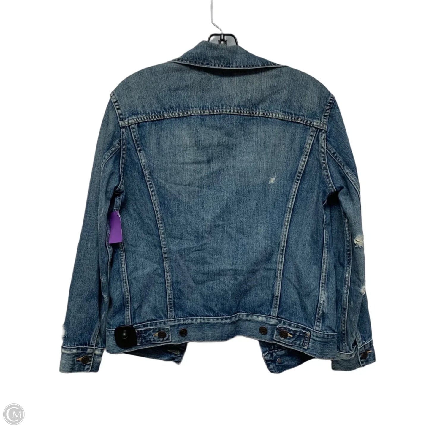 Jacket Denim By Able In Blue Denim, Size: Xs