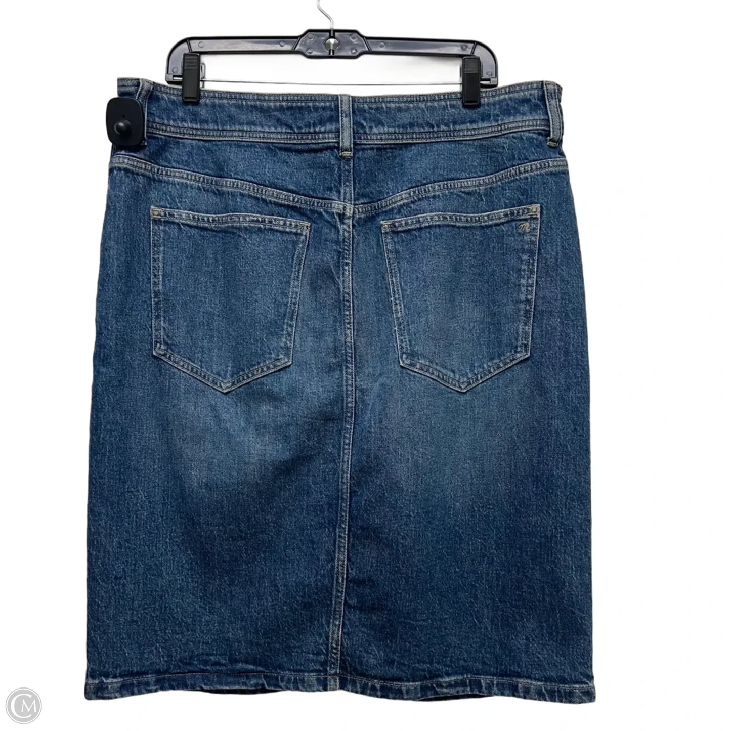 Skirt Midi By Madewell In Blue Denim, Size: 14