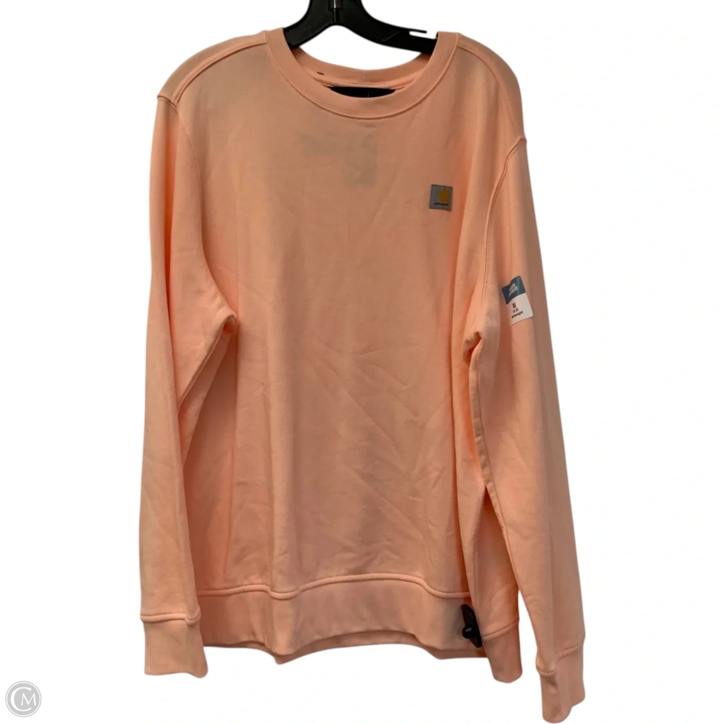Sweatshirt Crewneck By Carhartt In Peach, Size: Xl