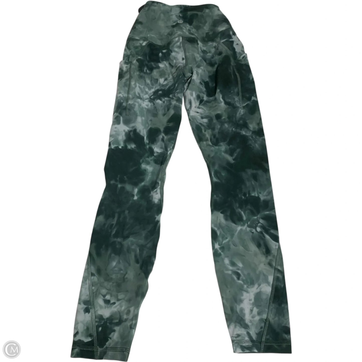 Athletic Leggings By Lululemon In Green, Size: Xs