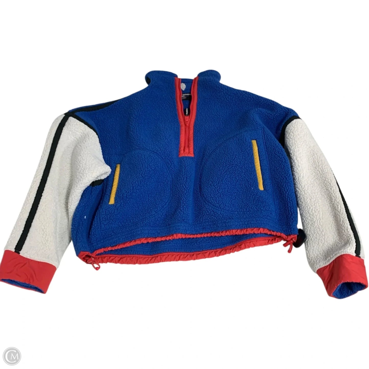 Athletic Jacket By Free People In Blue & Red, Size: Xs