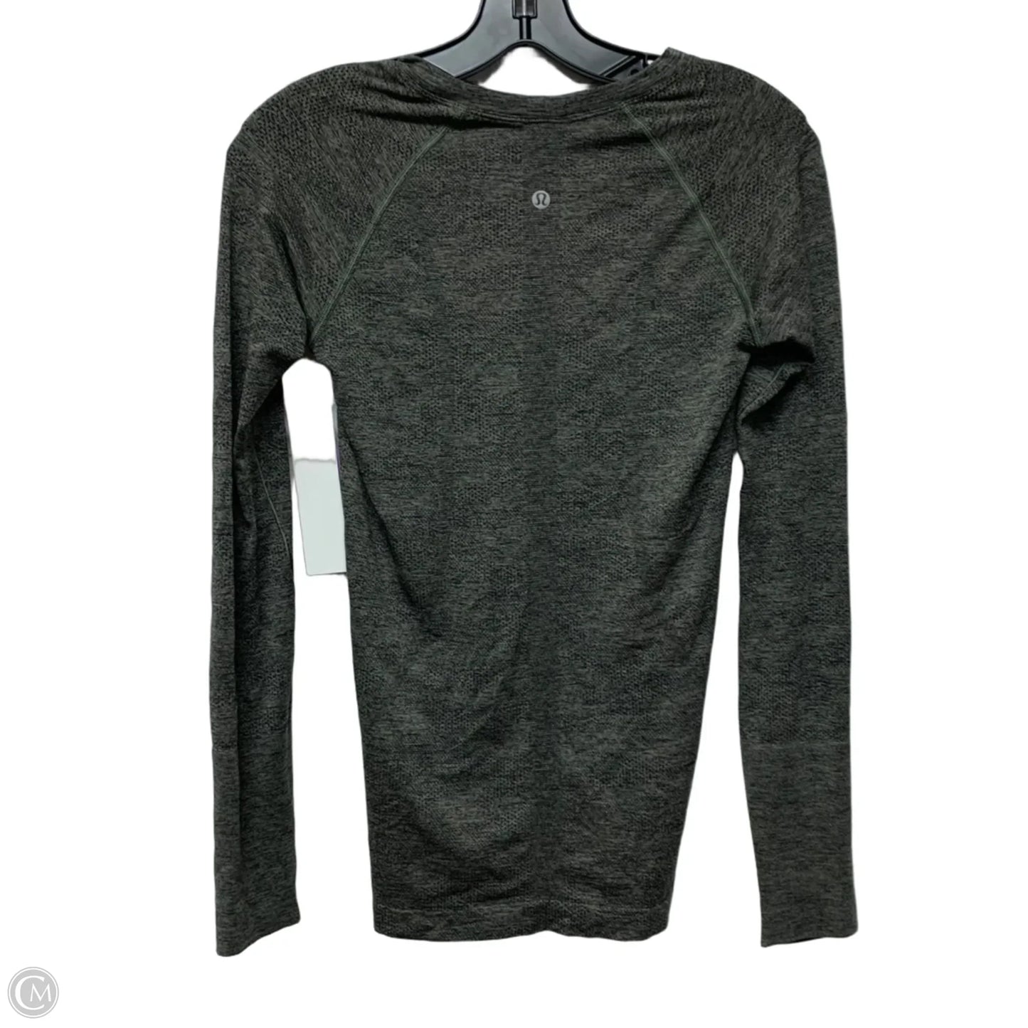 Athletic Top Long Sleeve Crewneck By Lululemon In Grey, Size: S