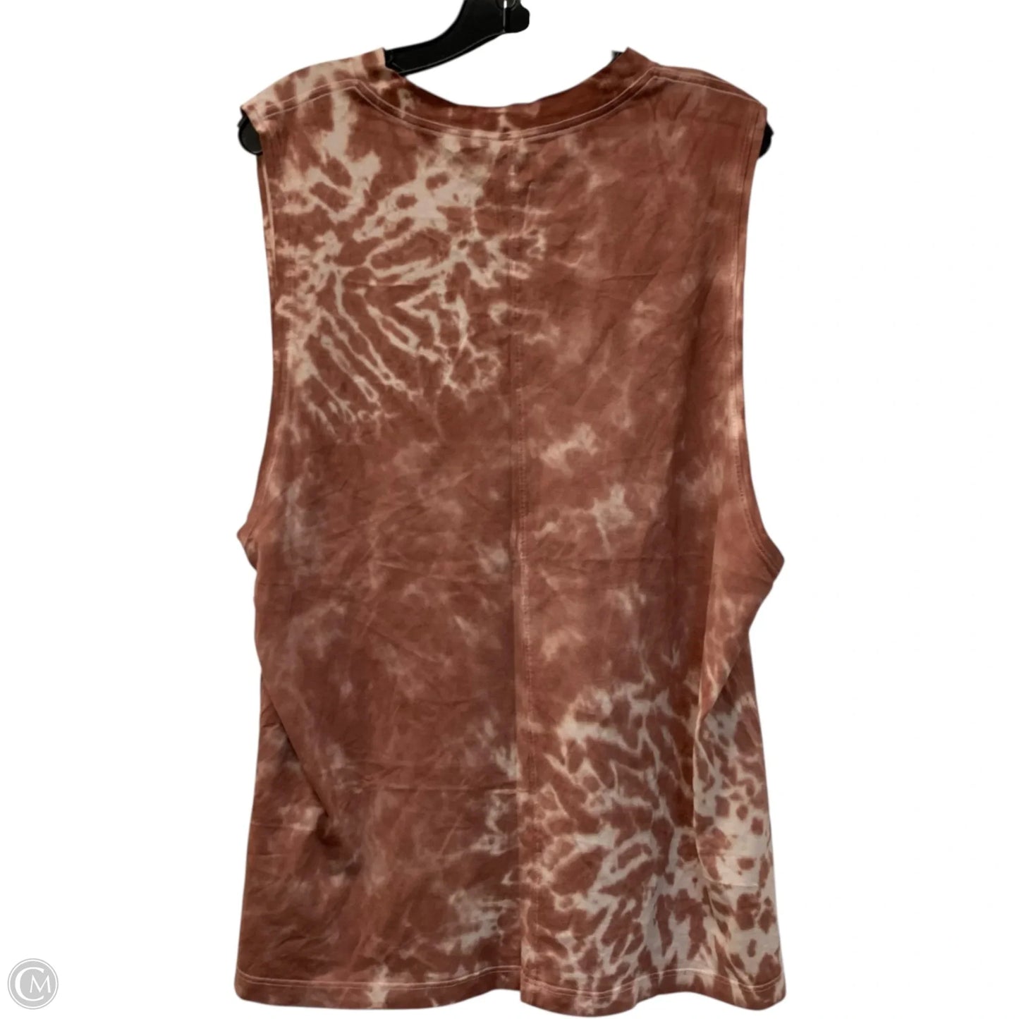 Athletic Tank Top By Lululemon In Orange & Yellow, Size: L