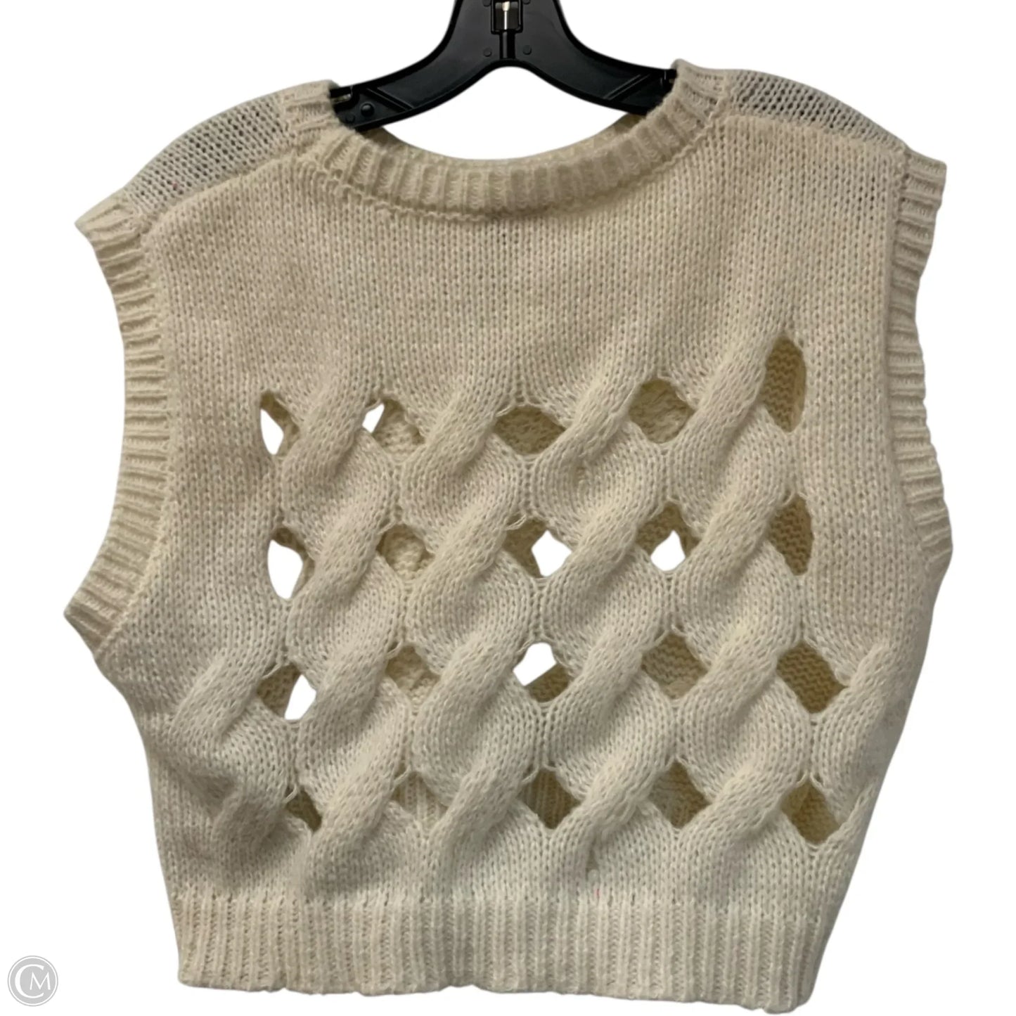 Vest Sweater By Pilcro In Cream, Size: Osfm