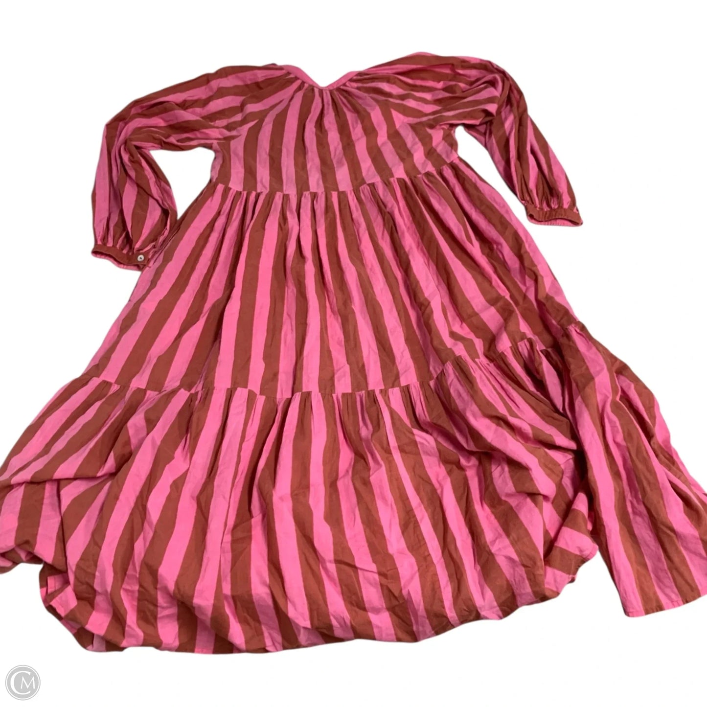 Dress Casual Maxi By matta In Orange & Pink, Size: M