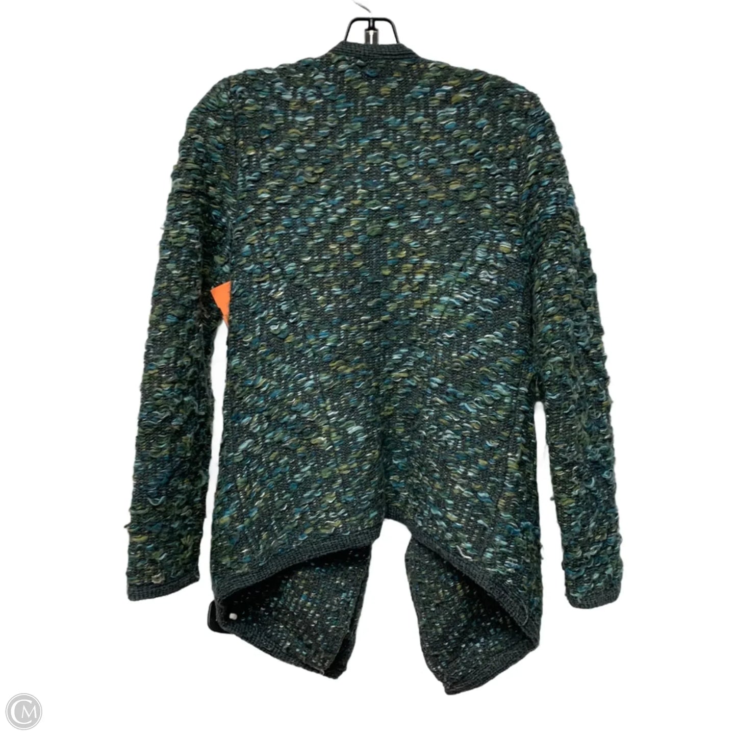 Sweater Cardigan By Moth In Green & Grey, Size: Xs