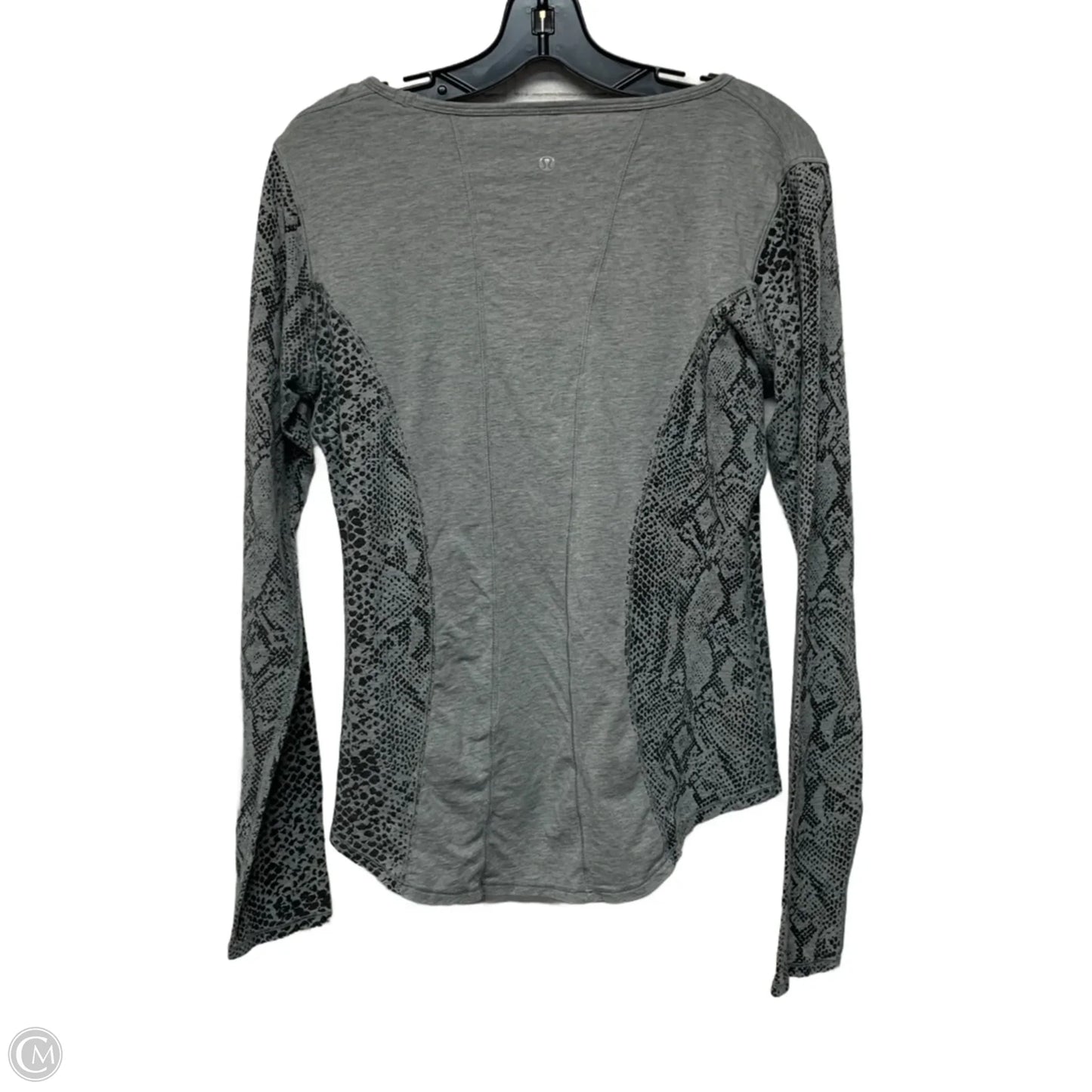 Athletic Top Long Sleeve Crewneck By Lululemon In Grey, Size: L