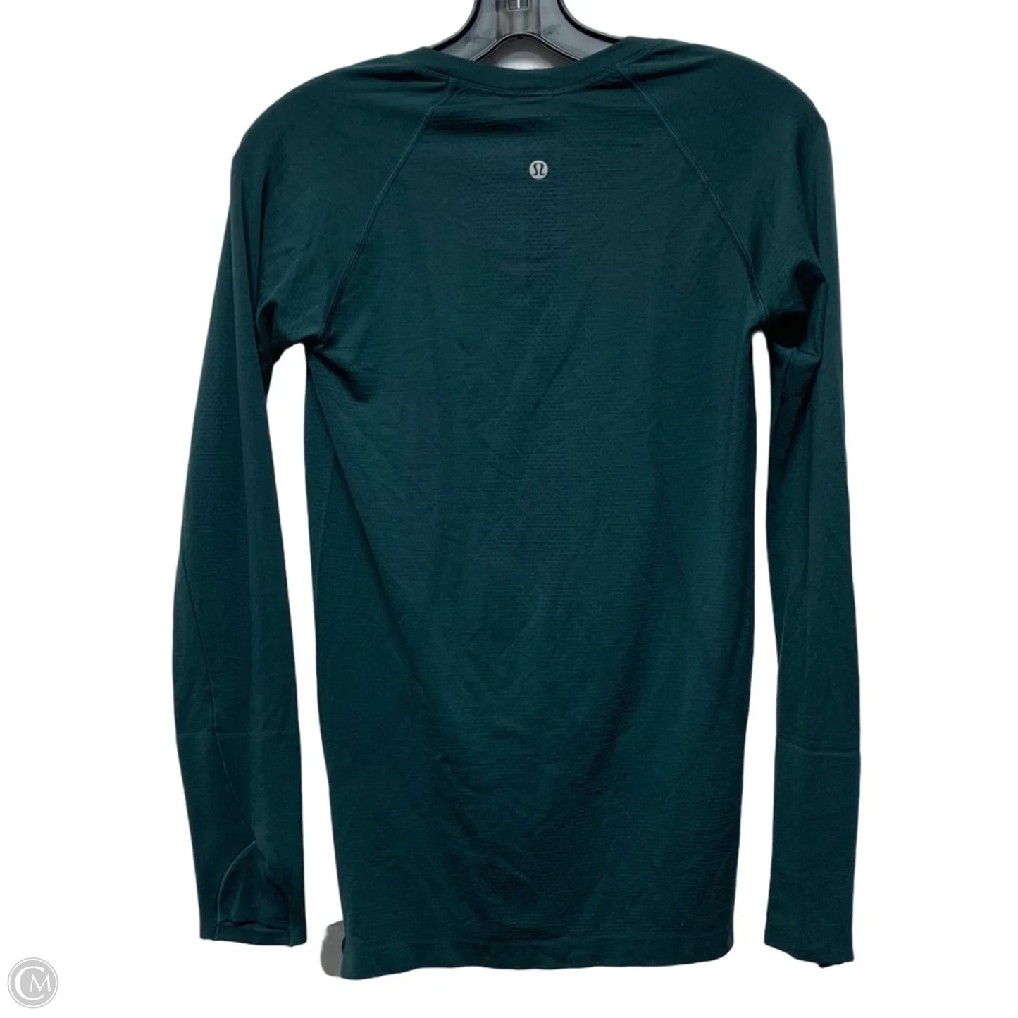 Athletic Top Long Sleeve Crewneck By Lululemon In Green, Size: S