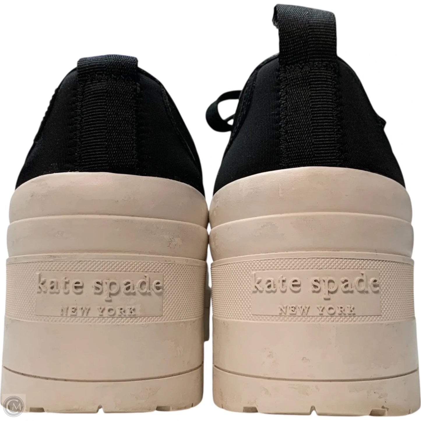 Shoes Designer By Kate Spade In Black & White, Size: 9