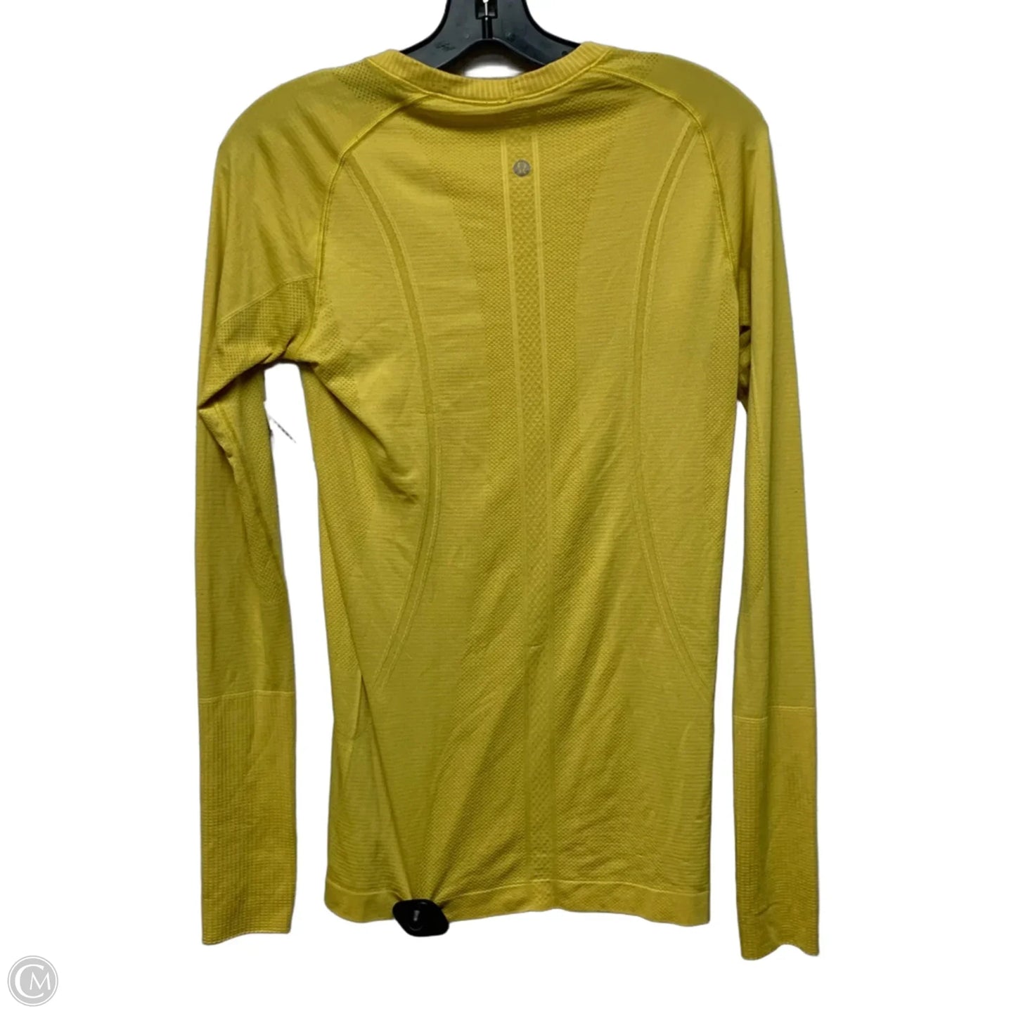 Athletic Top Long Sleeve Crewneck By Lululemon In Yellow, Size: M