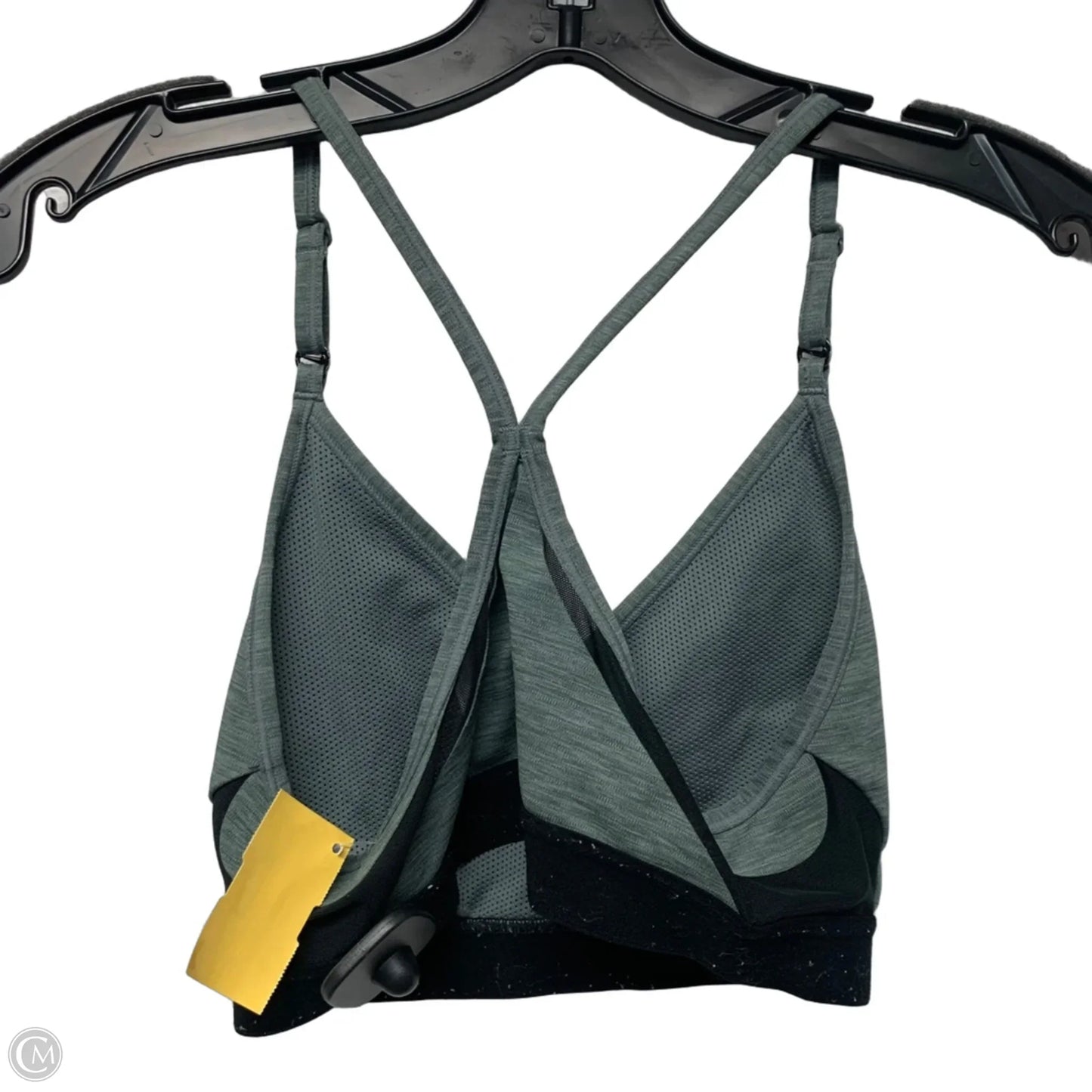 Athletic Bra By Nike Apparel In Black & Grey, Size: S