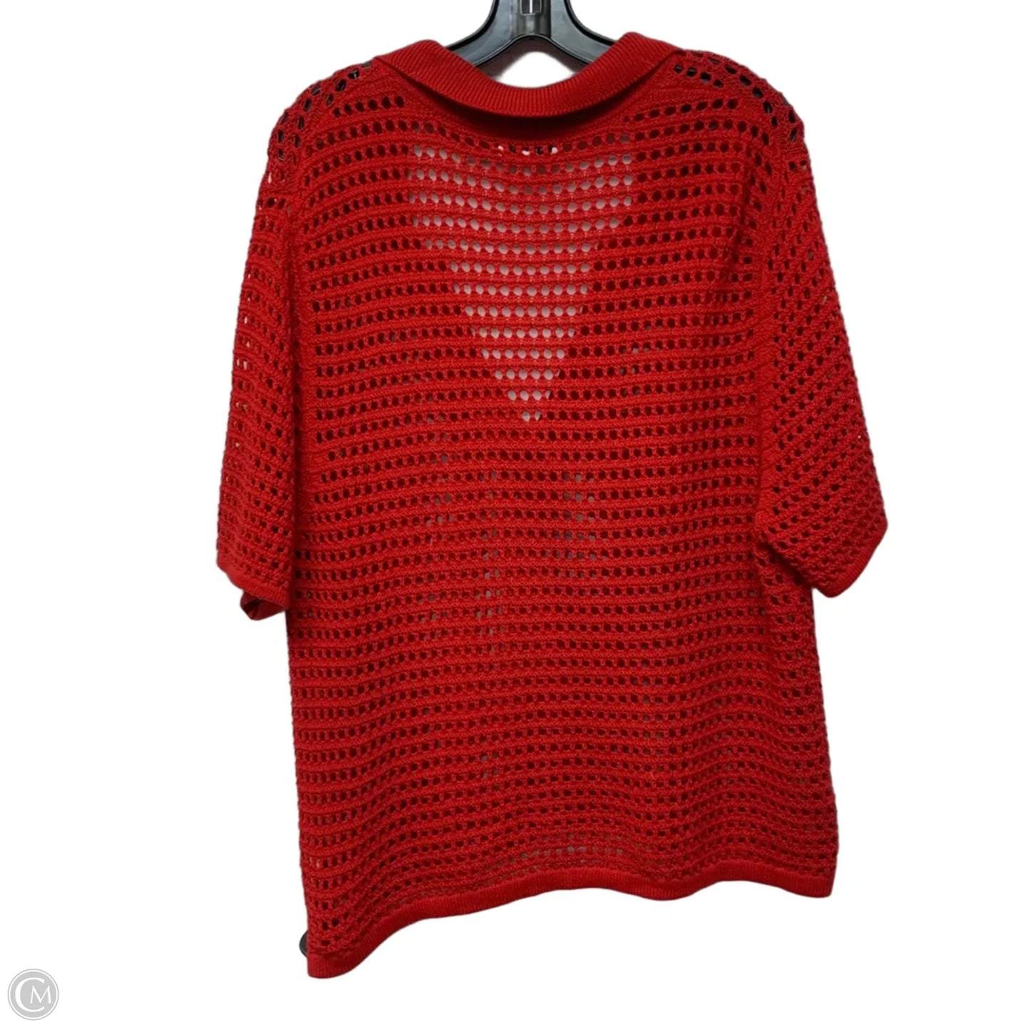Top Short Sleeve By Evereve In Red, Size: L