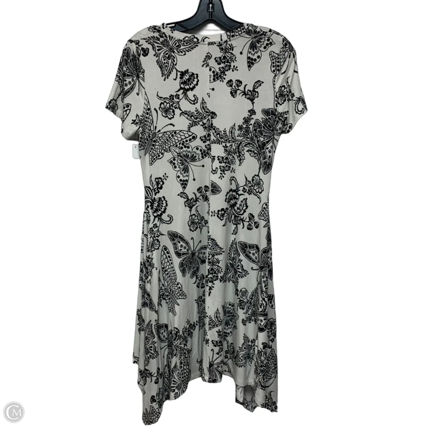 Dress Designer By Johnny Was In Black & White, Size: S