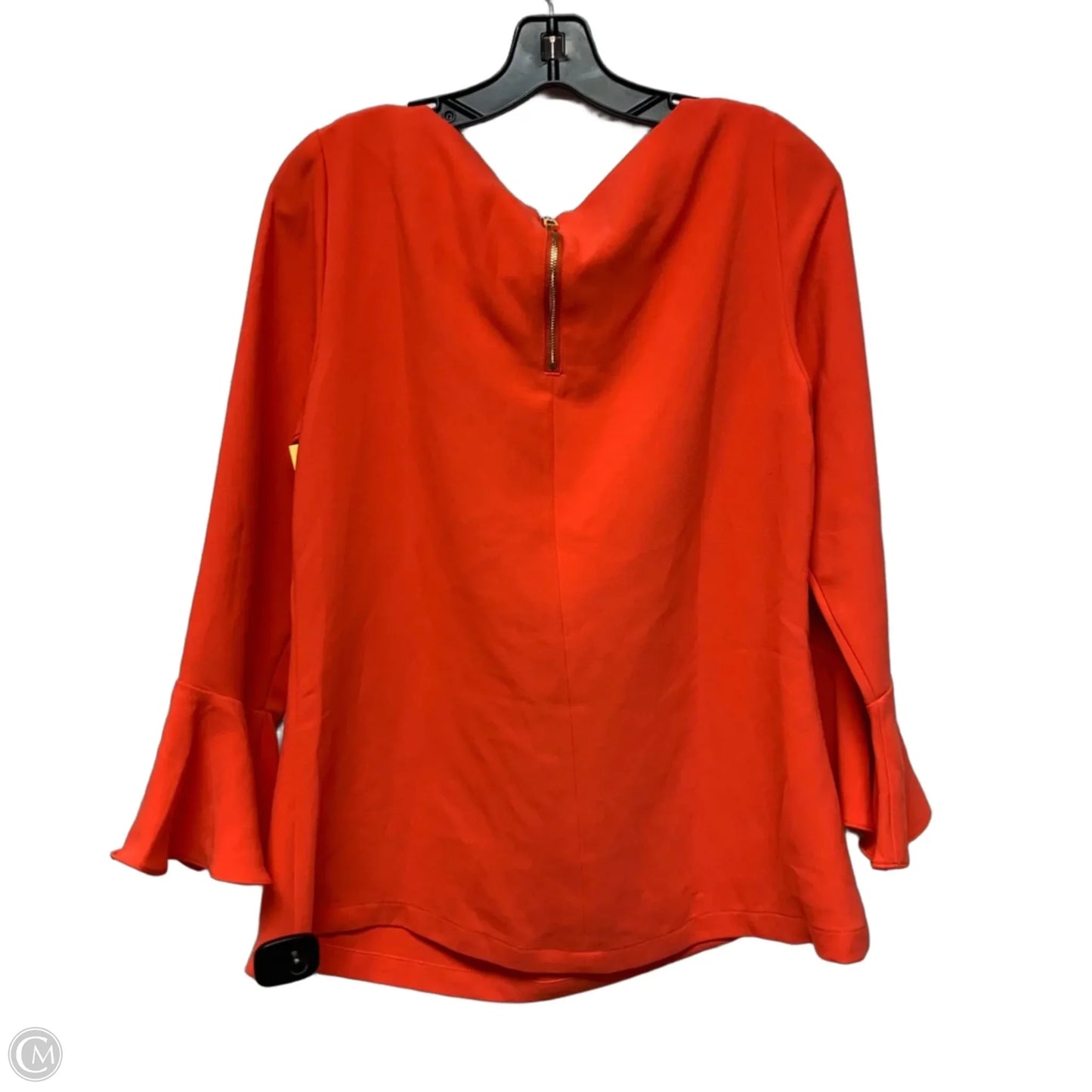 Top Long Sleeve By Sail To Sable In Orange, Size: M