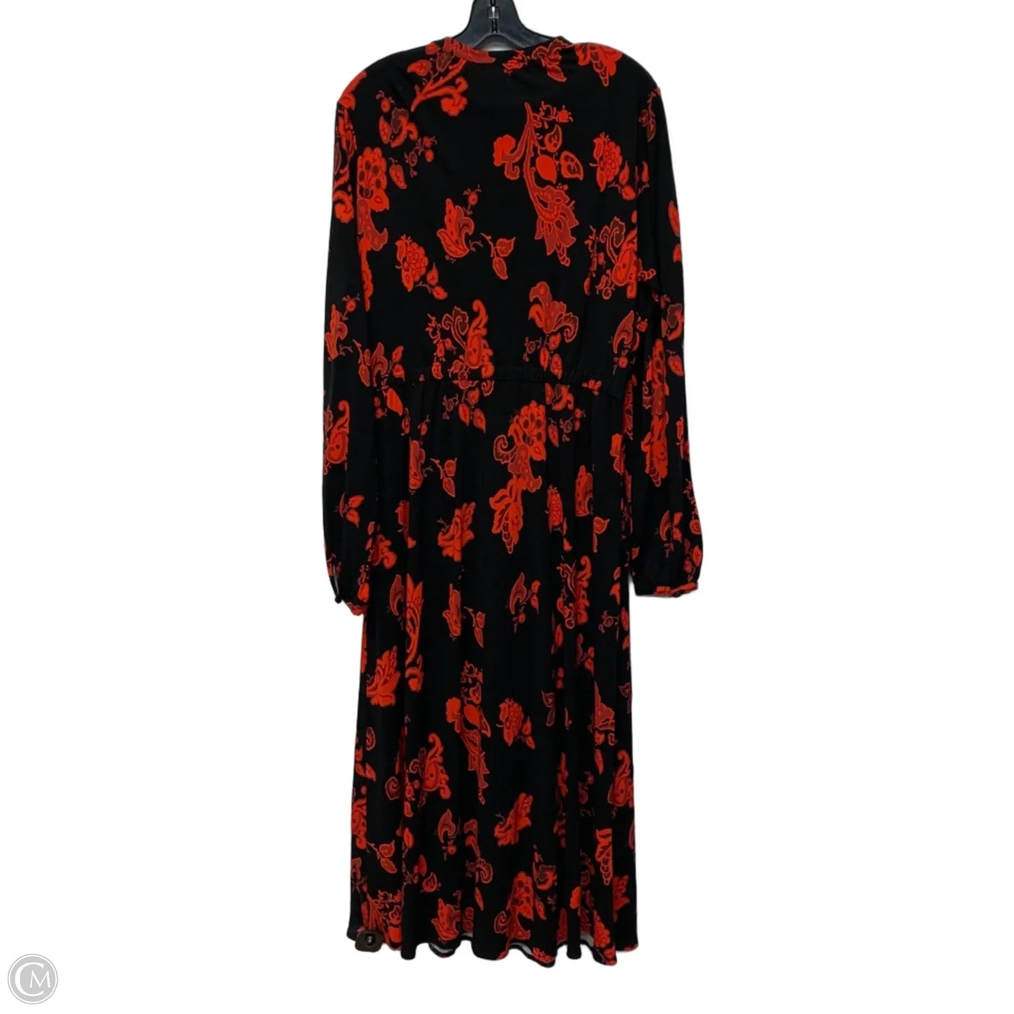 Dress Designer By Tory Burch In Black & Red, Size: L