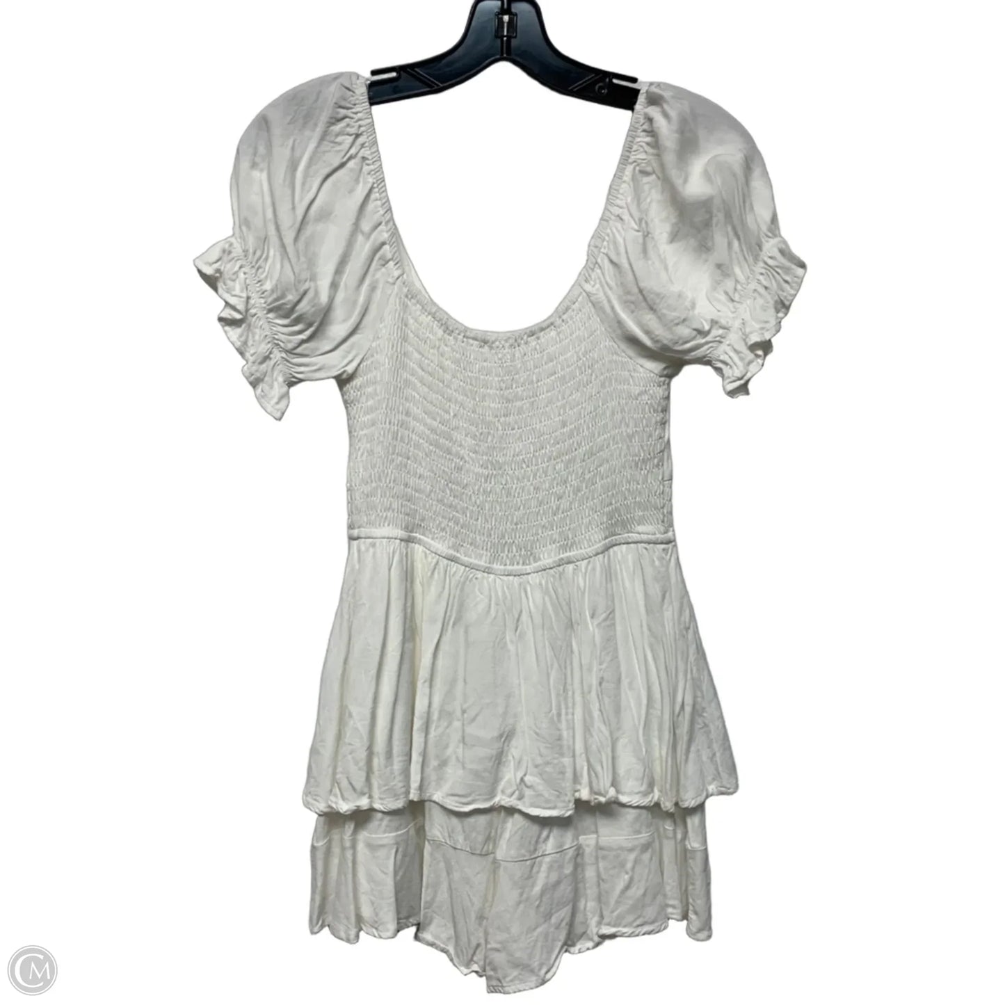 Top Short Sleeve By Le Lis In White, Size: S