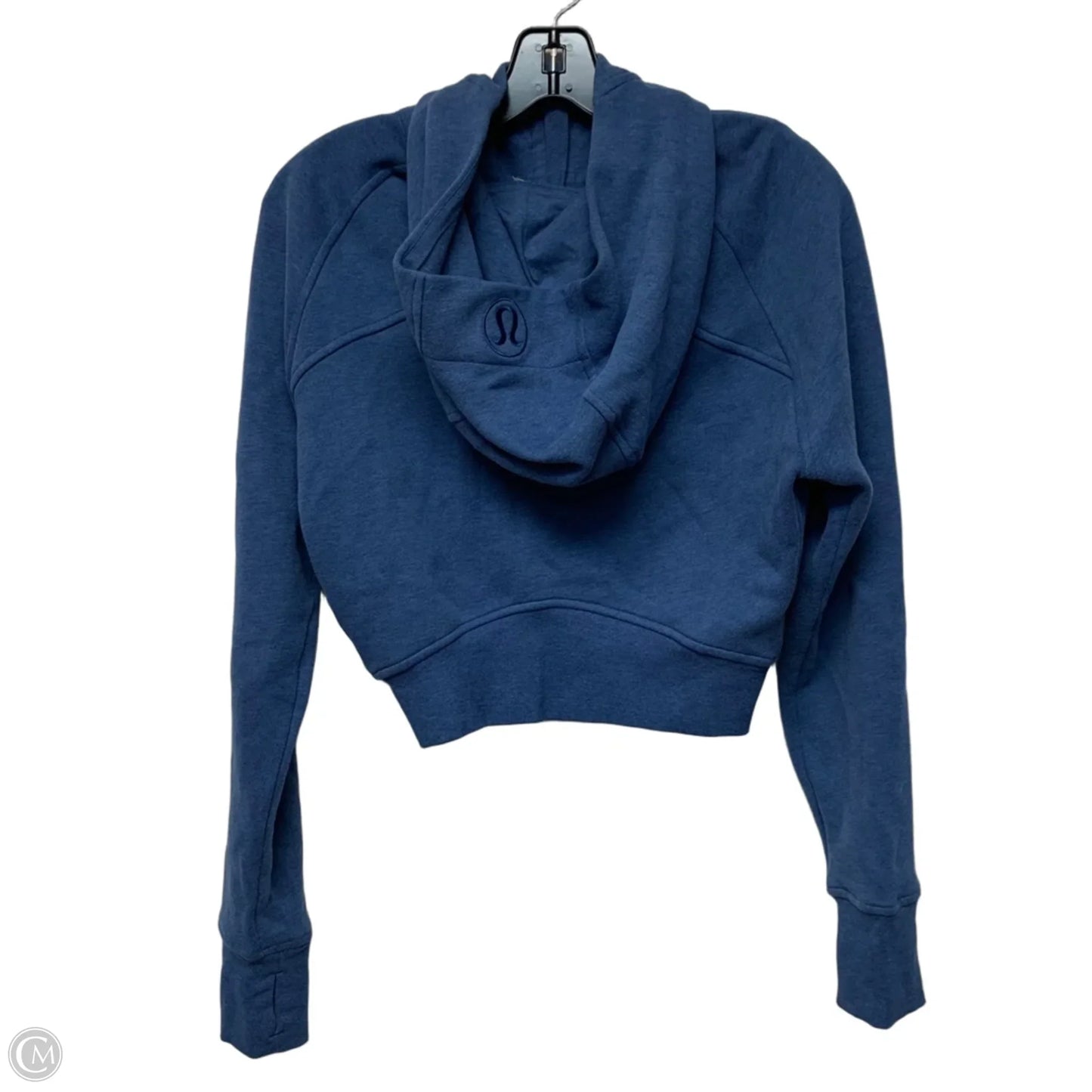 Athletic Sweatshirt Hoodie By Lululemon In Blue, Size: S